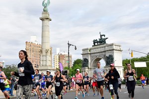 Runners in the 2017 Popular Brooklyn Half Marathon