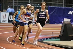 Pro men field racing at the Millrose Games 