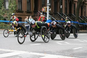 Wheel chair athletes in the 2017 TCS New York City Marathon