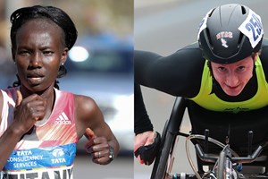 Mary Keitany and Tatyana McFadden