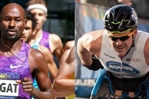 Bernard Lagat and Kurt Fearnley