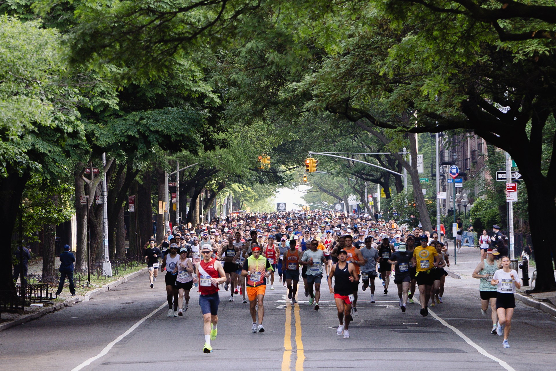 Runners running the RBC Brooklyn Half