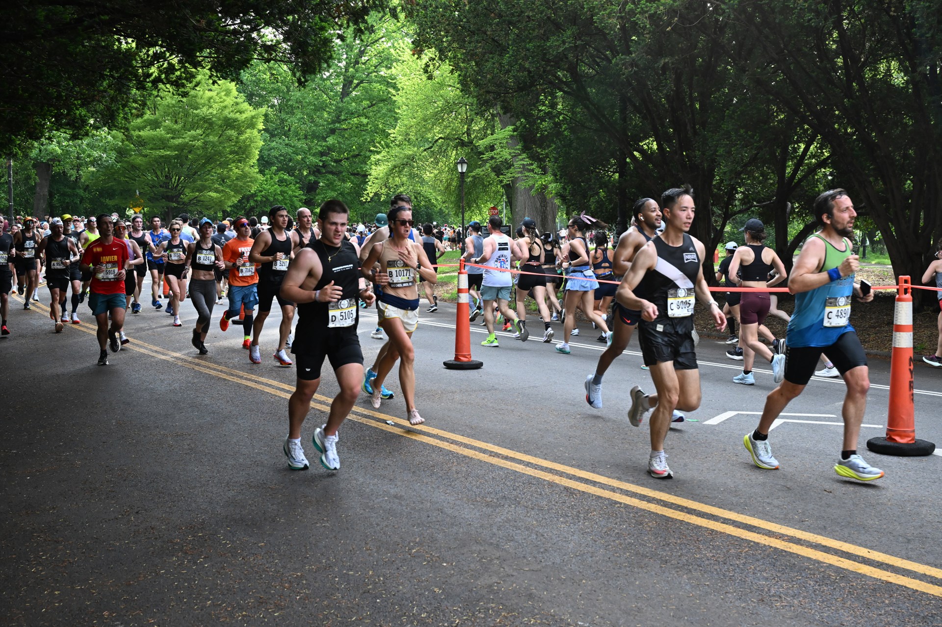 Runners during the RBC Brooklyn Half