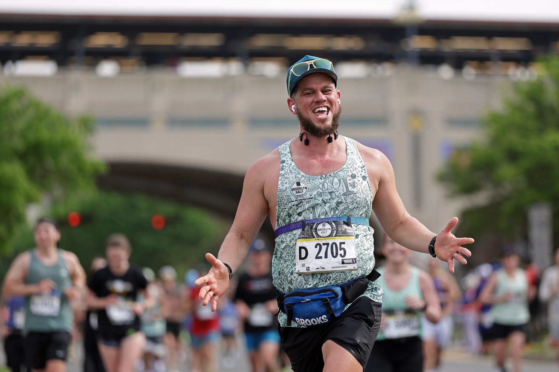 A runner at the RBC Brooklyn Half