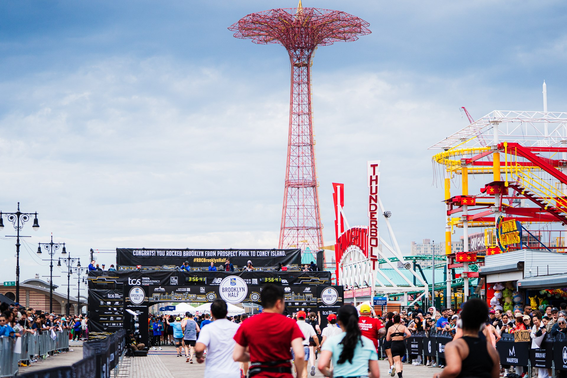 Nearly 28,500 finishers crossing the 2025 RBC Brooklyn Half
