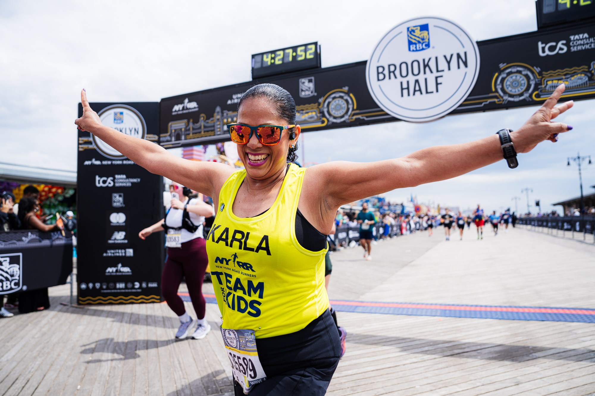 Nearly 28,500 finishers crossing the 2025 RBC Brooklyn Half