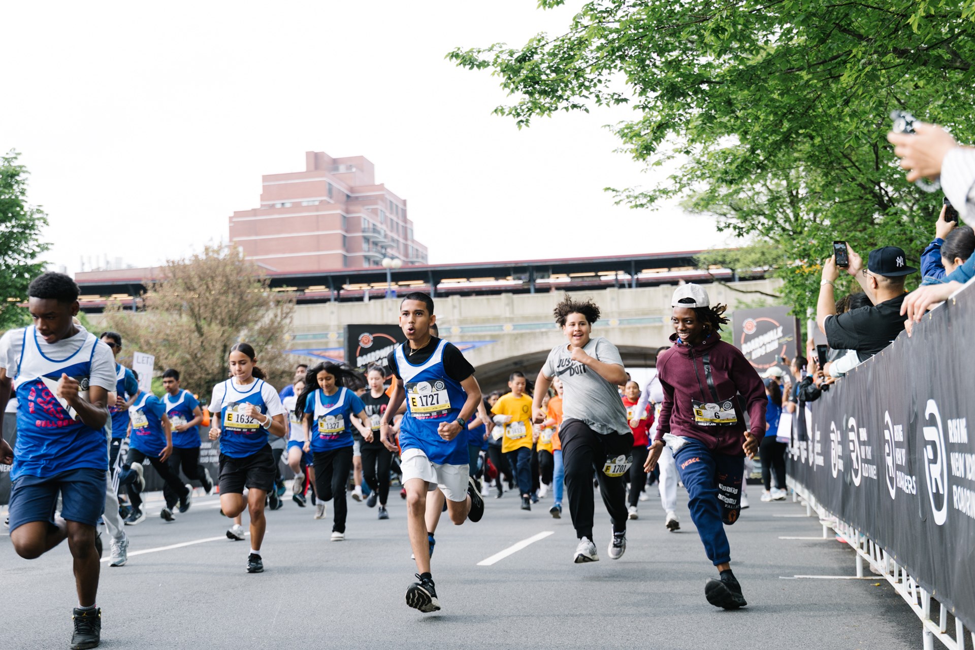 Young Rising runners at the 2025 Boardwalk Kids Run at the RBC Brooklyn Half