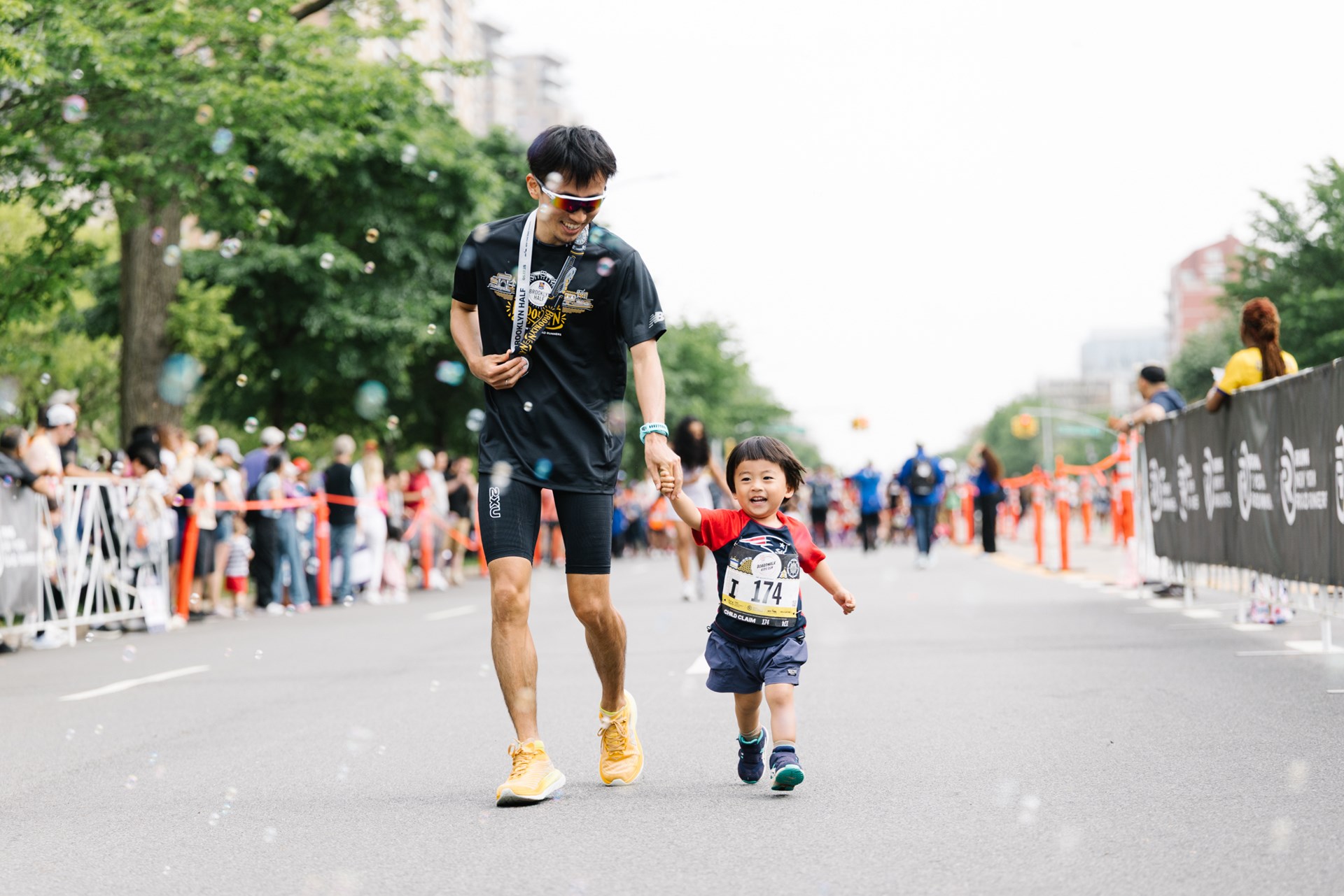 Young Rising runners at the 2025 Boardwalk Kids Run at the RBC Brooklyn Half