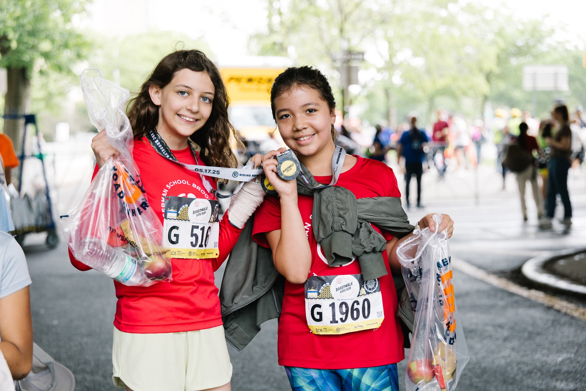 Young Rising runners at the 2025 Boardwalk Kids Run at the RBC Brooklyn Half