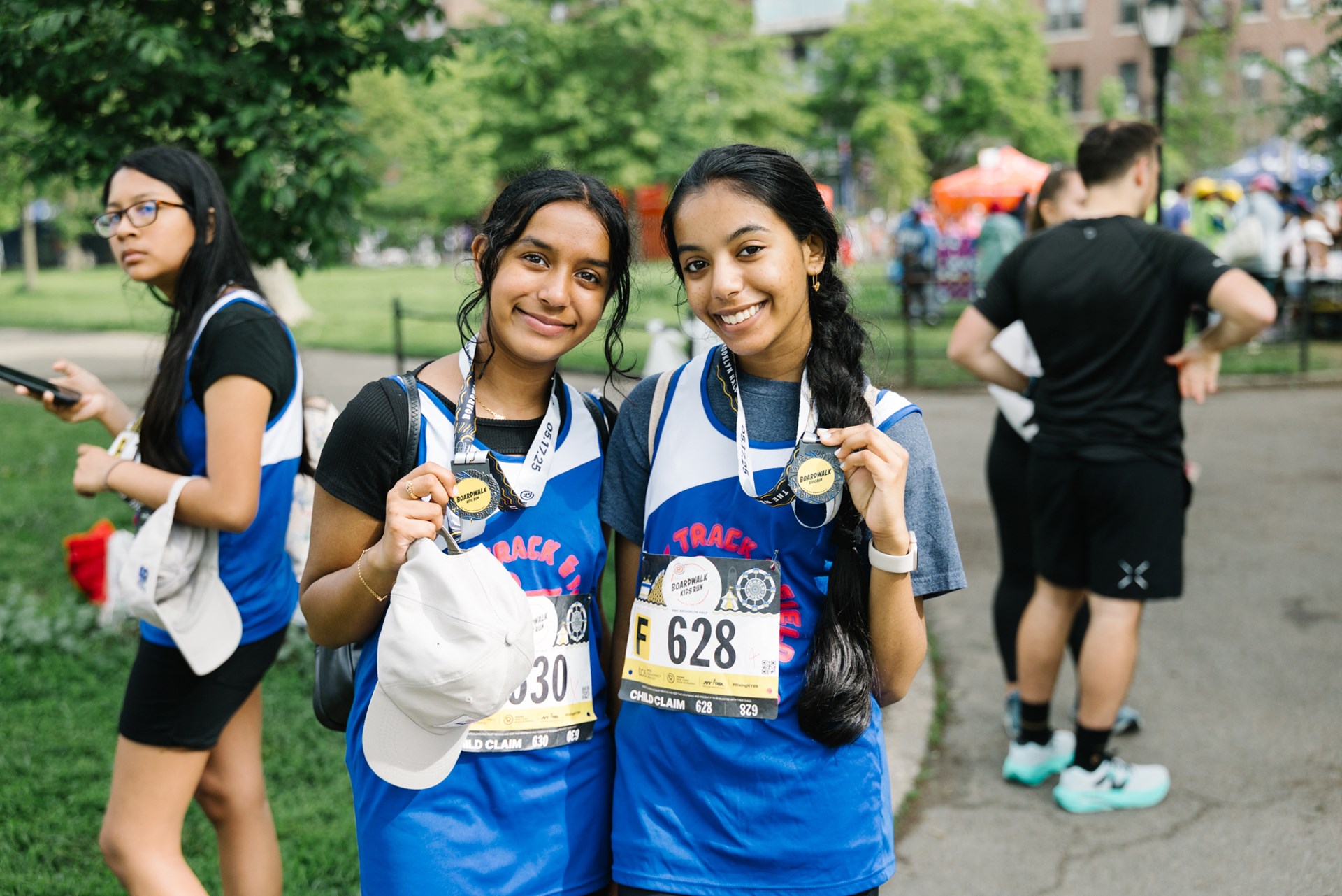 Young Rising runners at the 2025 Boardwalk Kids Run at the RBC Brooklyn Half