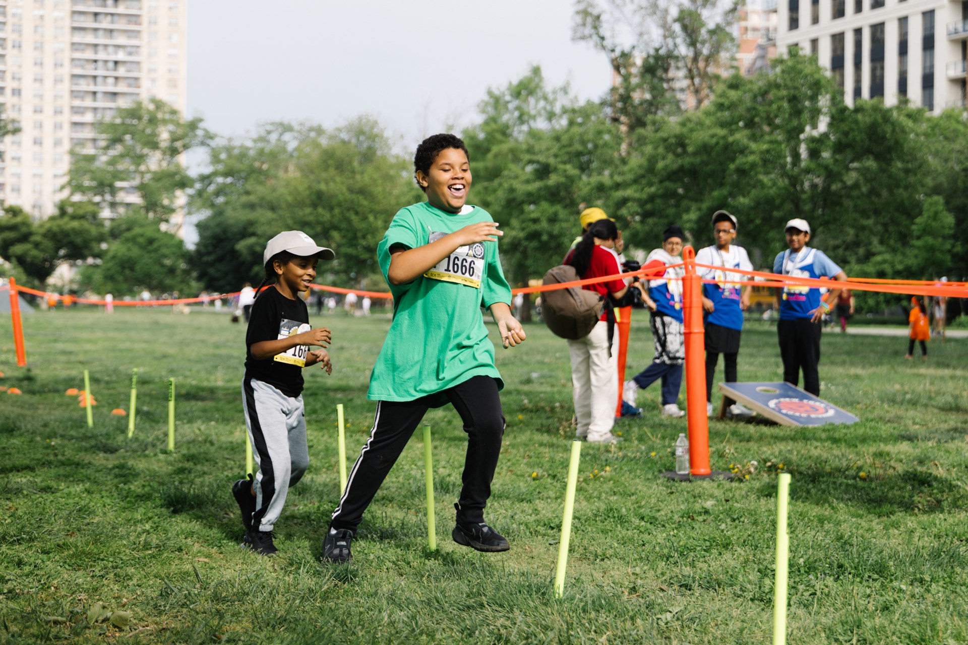 Young Rising runners at the 2025 Boardwalk Kids Run at the RBC Brooklyn Half