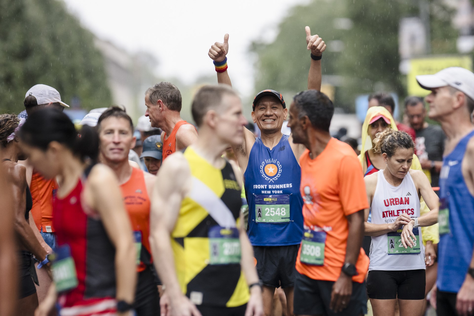 Runners at the 2025 5th Ave Mile
