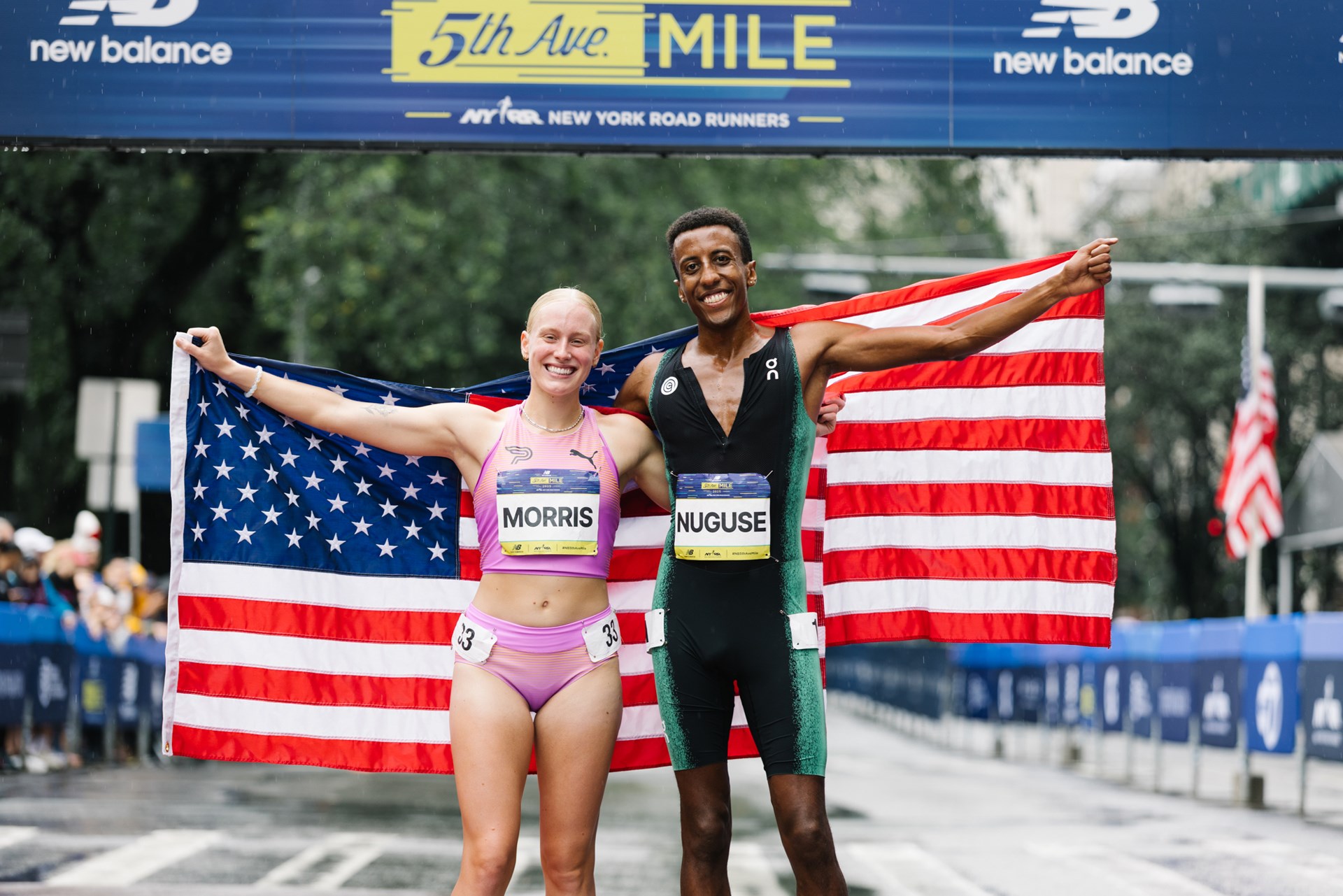 Runners at the 2025 5th Ave Mile