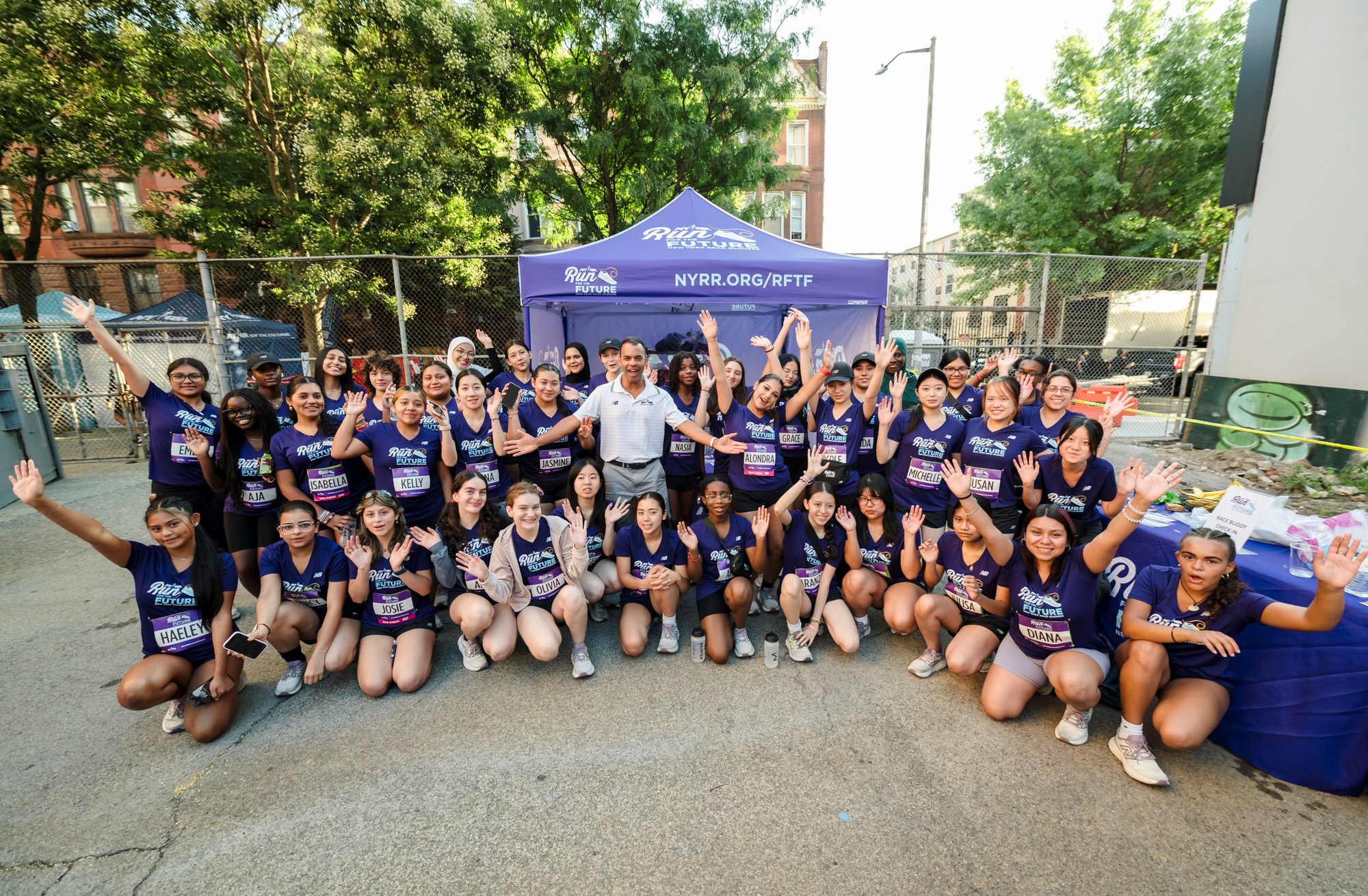 Run for the Future participants at the 2025 Percy Sutton Harlem 5K