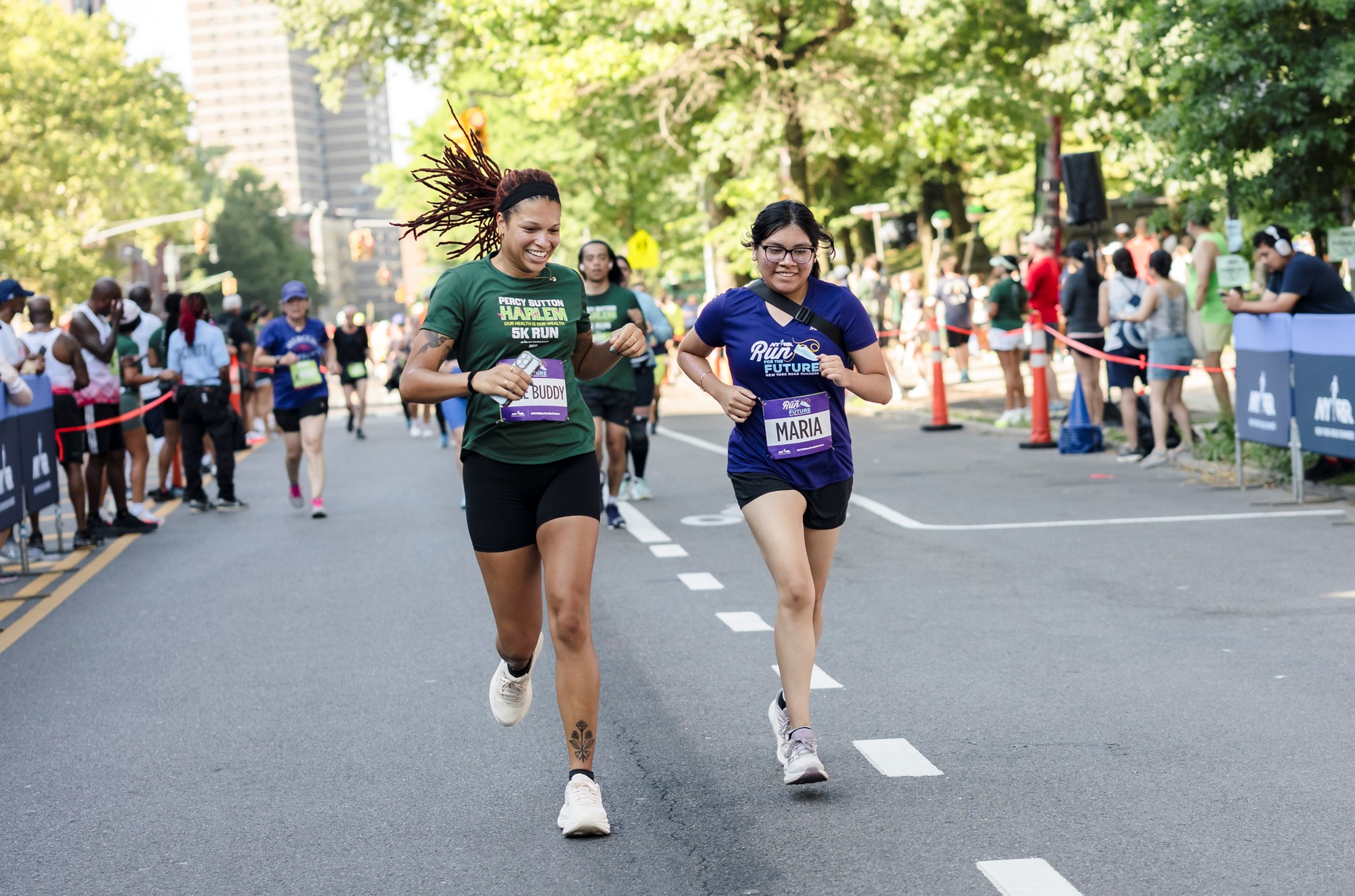 Run for the Future participants at the 2025 Percy Sutton Harlem 5K