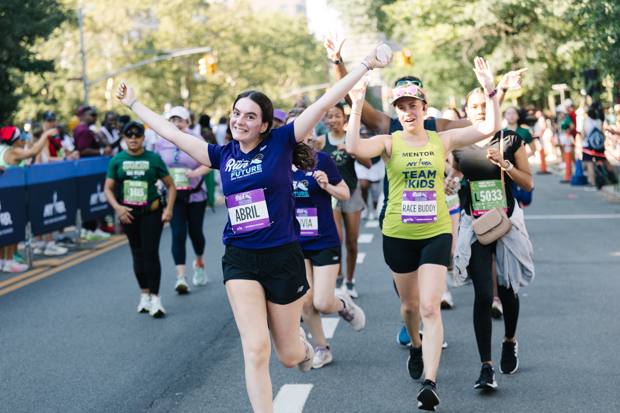 Run for the Future participants at the 2025 Percy Sutton Harlem 5K