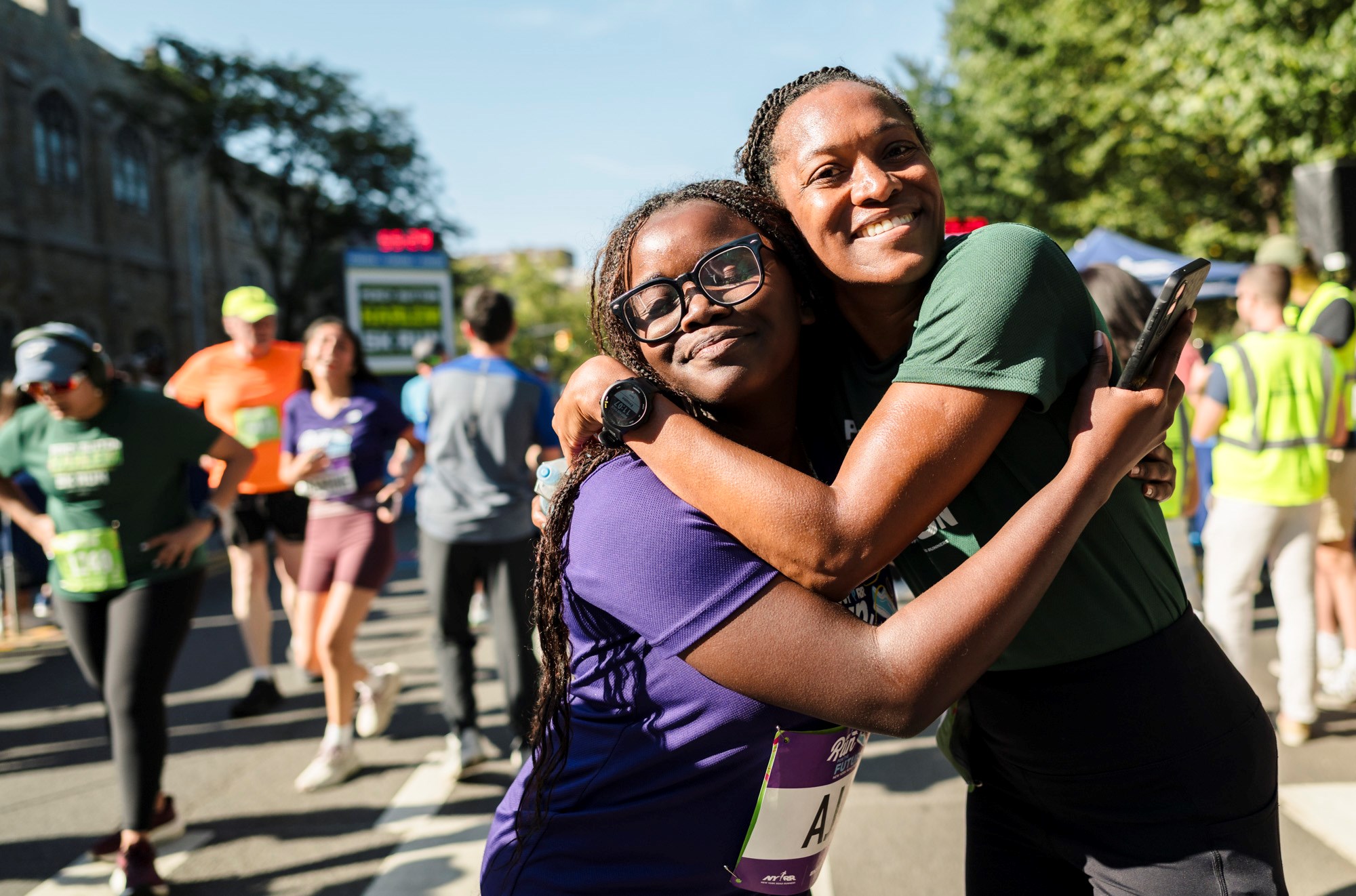 Run for the Future participants at the 2025 Percy Sutton Harlem 5K