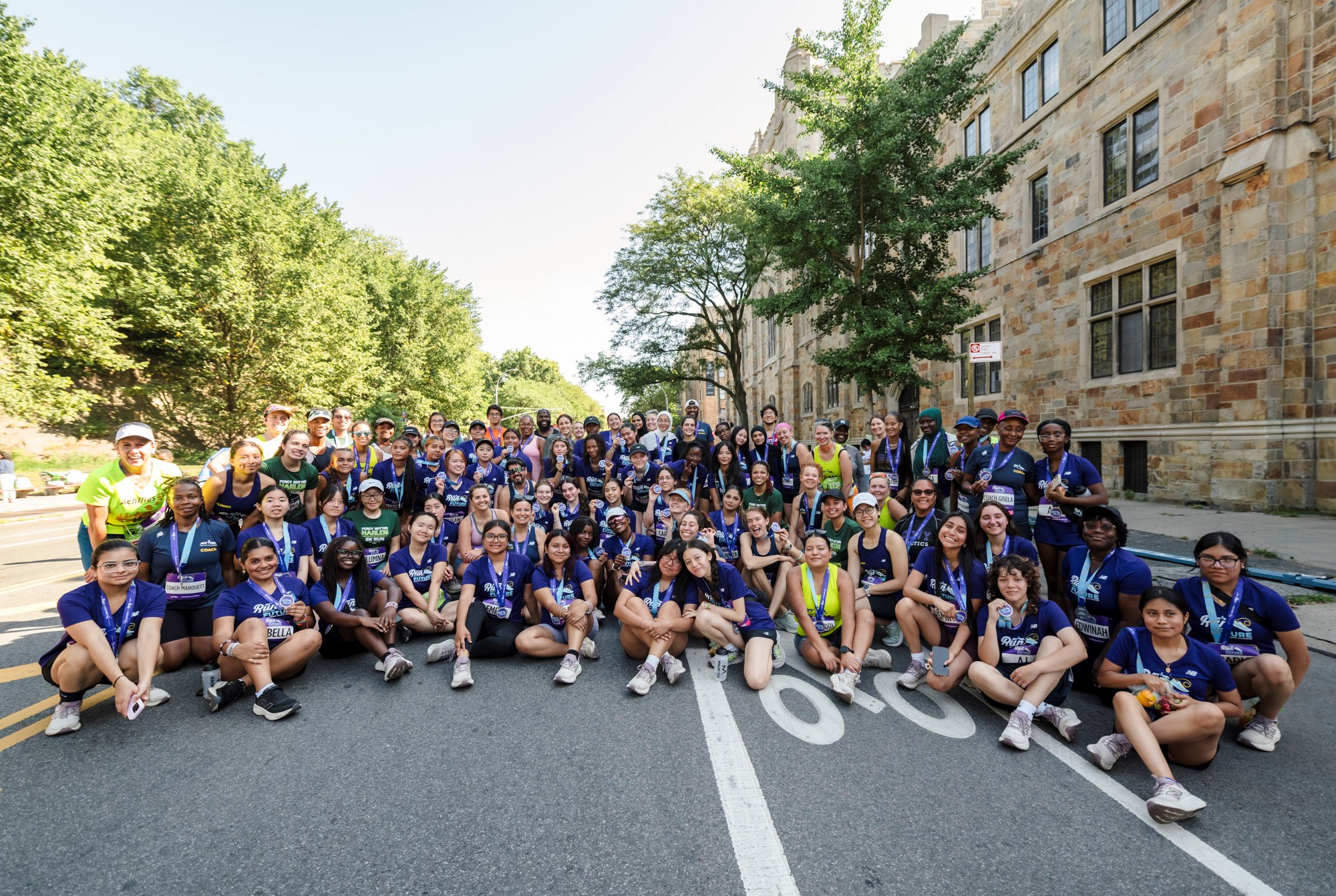 Run for the Future participants at the 2025 Percy Sutton Harlem 5K