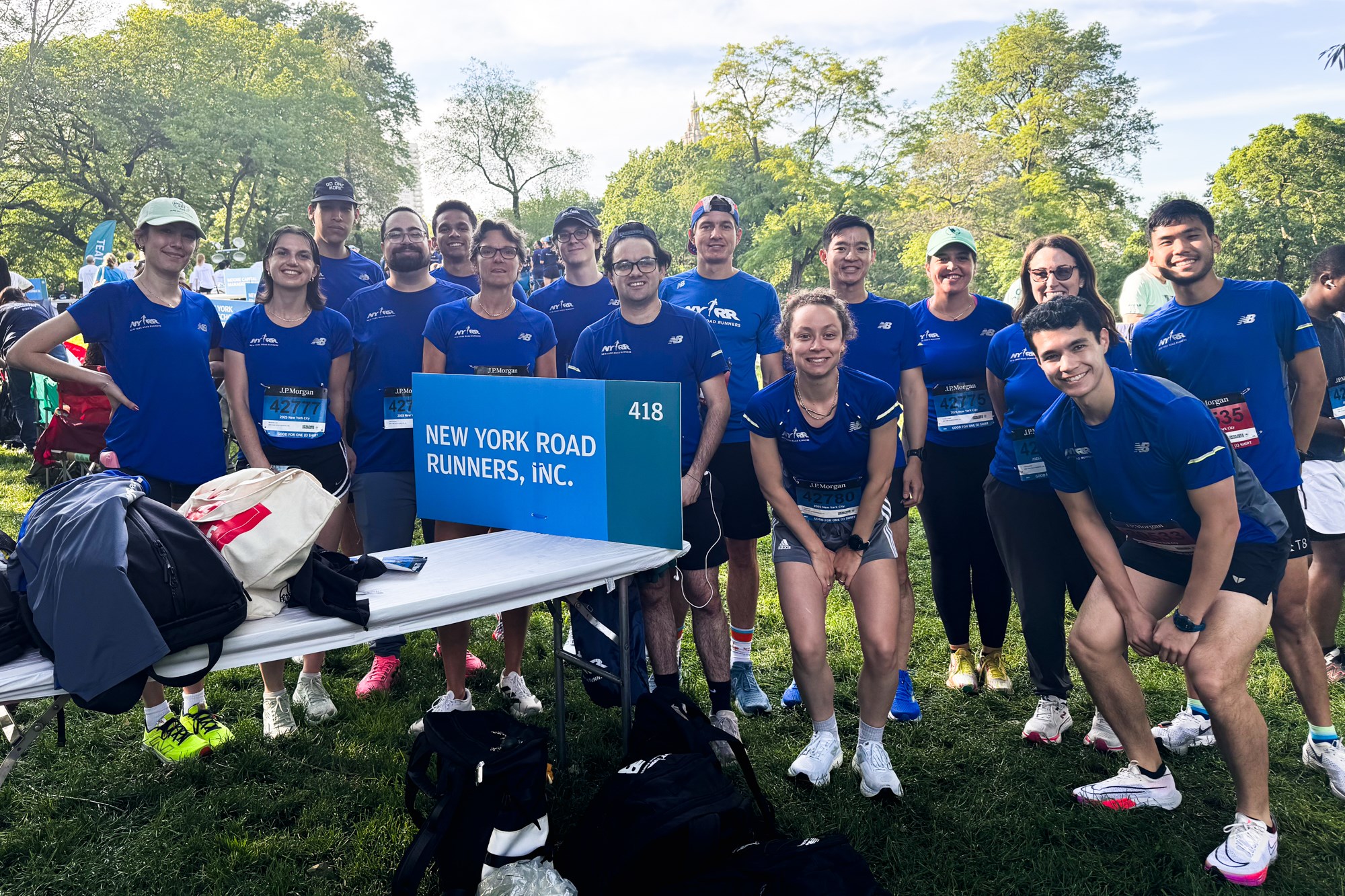 NYRR staff at the JP Morgan Corporate Challenge