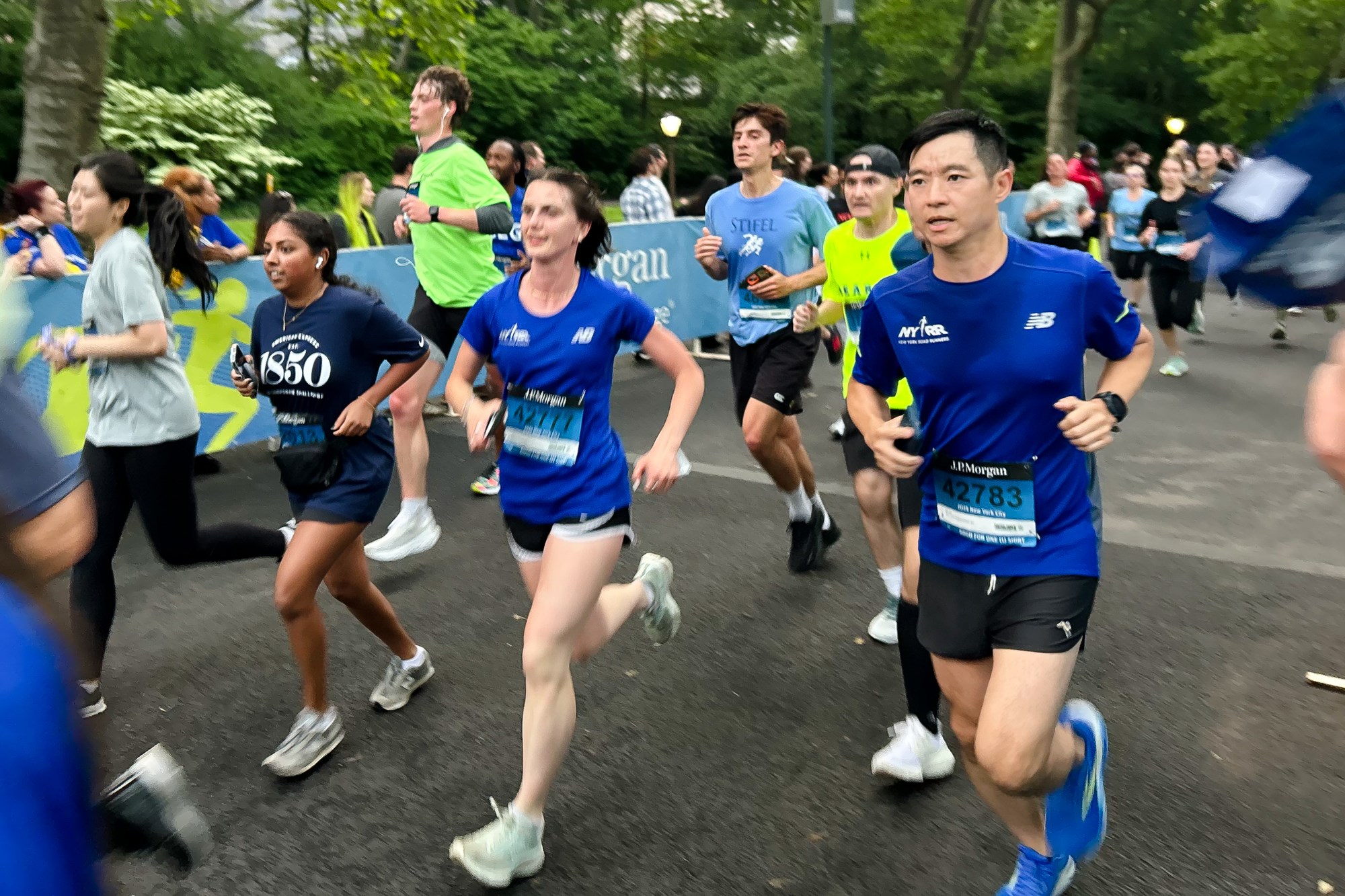 NYRR staff at the JP Morgan Corporate Challenge