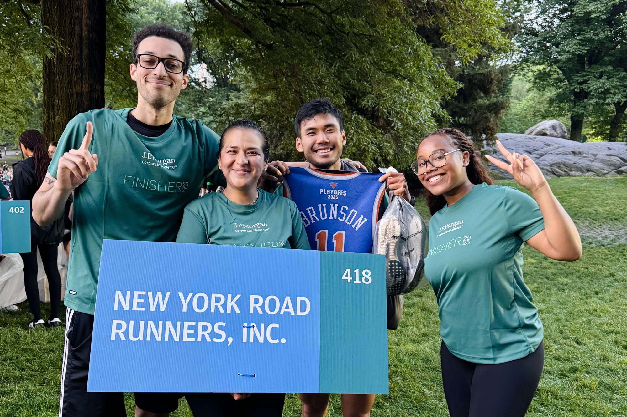 NYRR staff at the JP Morgan Corporate Challenge