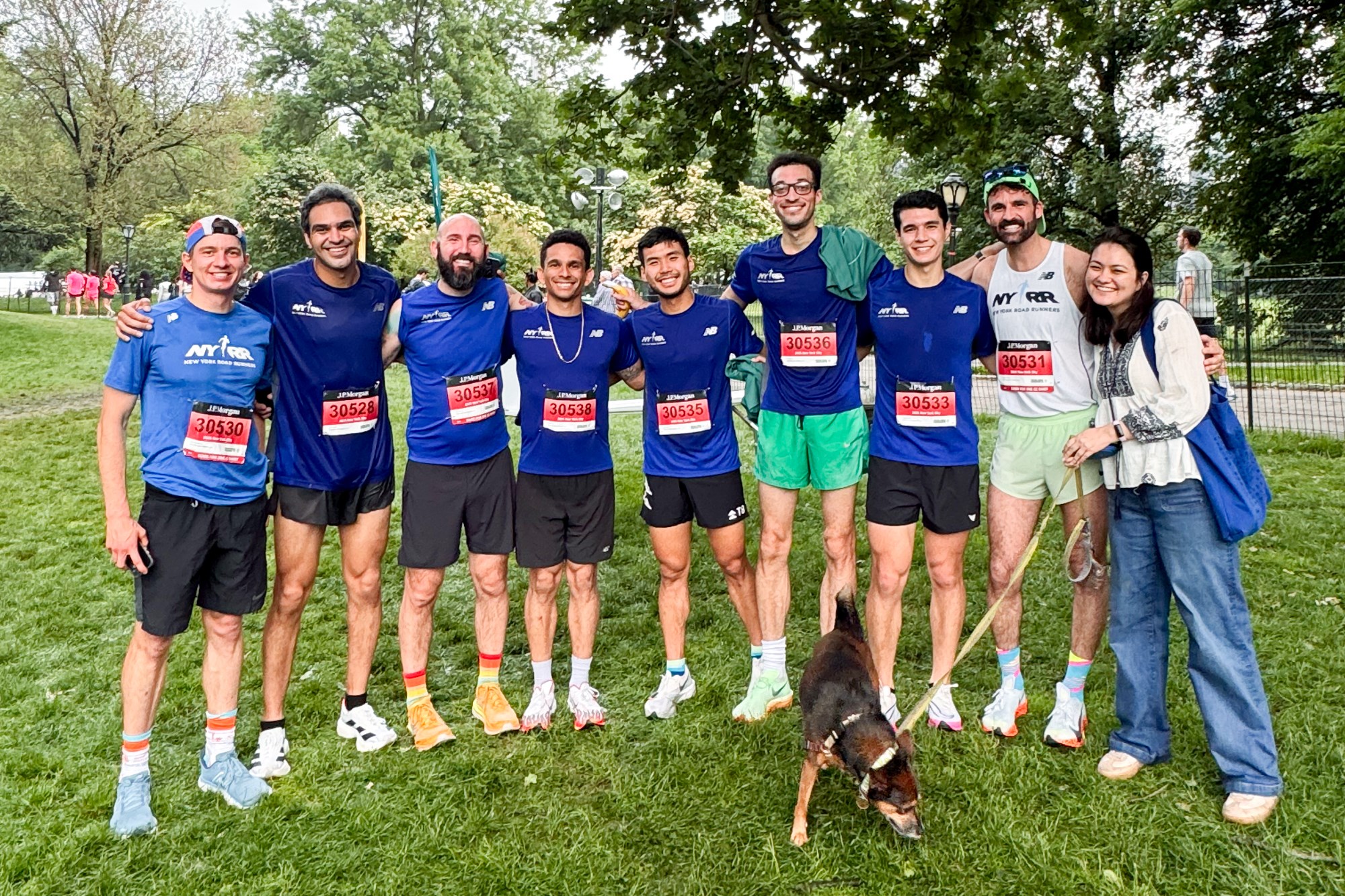 NYRR staff at the JP Morgan Corporate Challenge