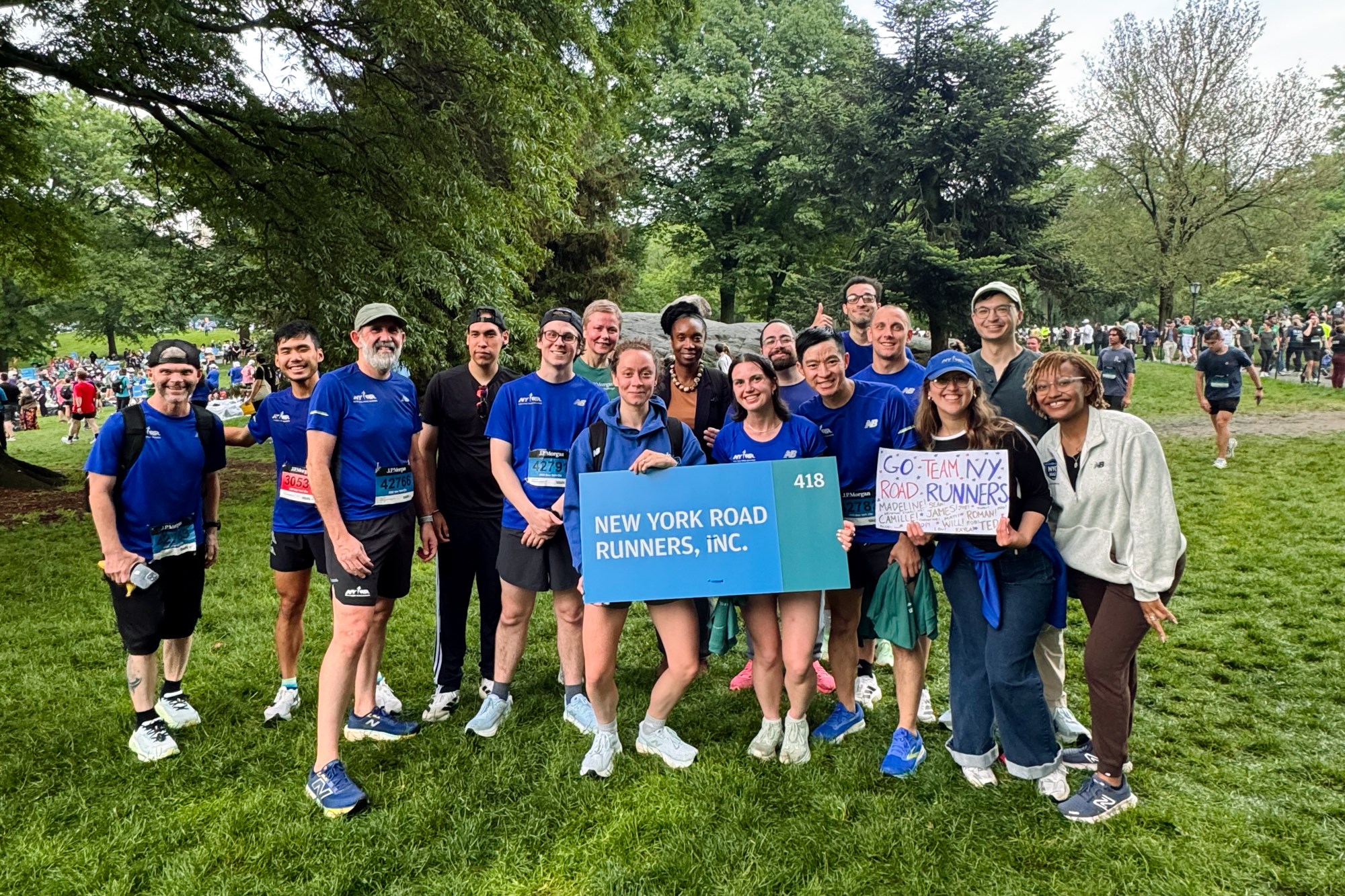 NYRR staff at the JP Morgan Corporate Challenge