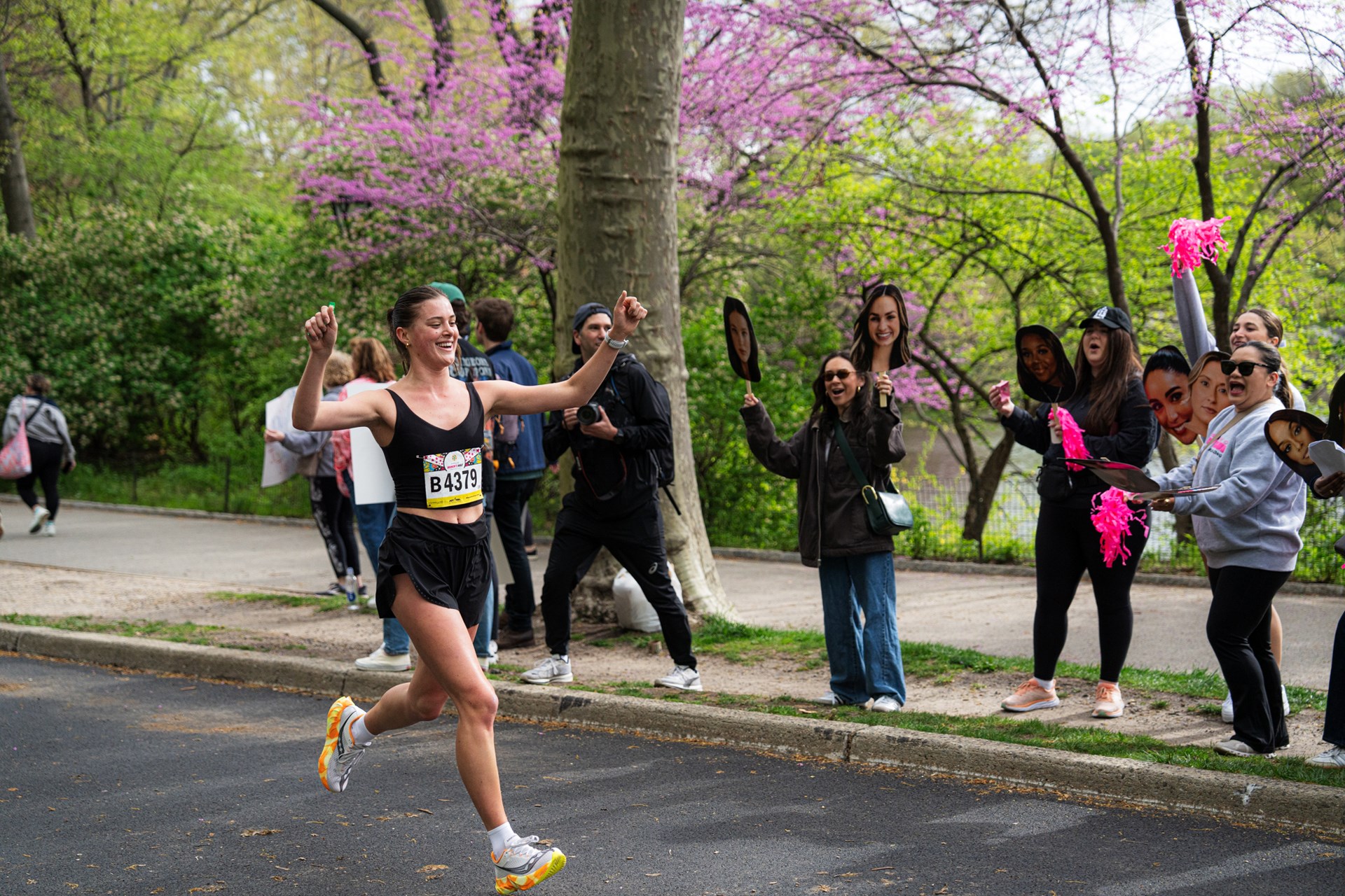 Runners at the Maybelline Women's Half in Central Park