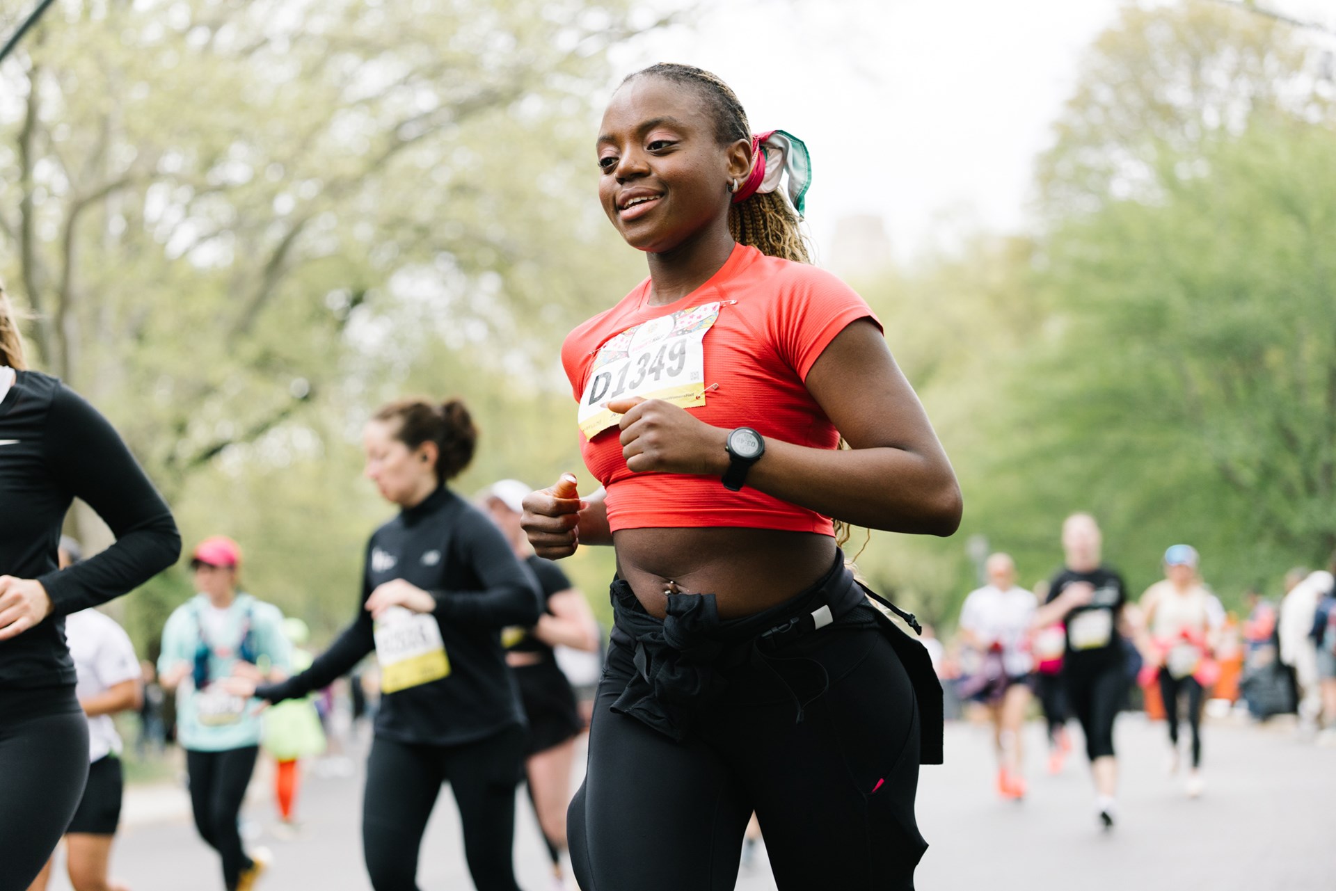 Runners at the Maybelline Women's Half in Central Park