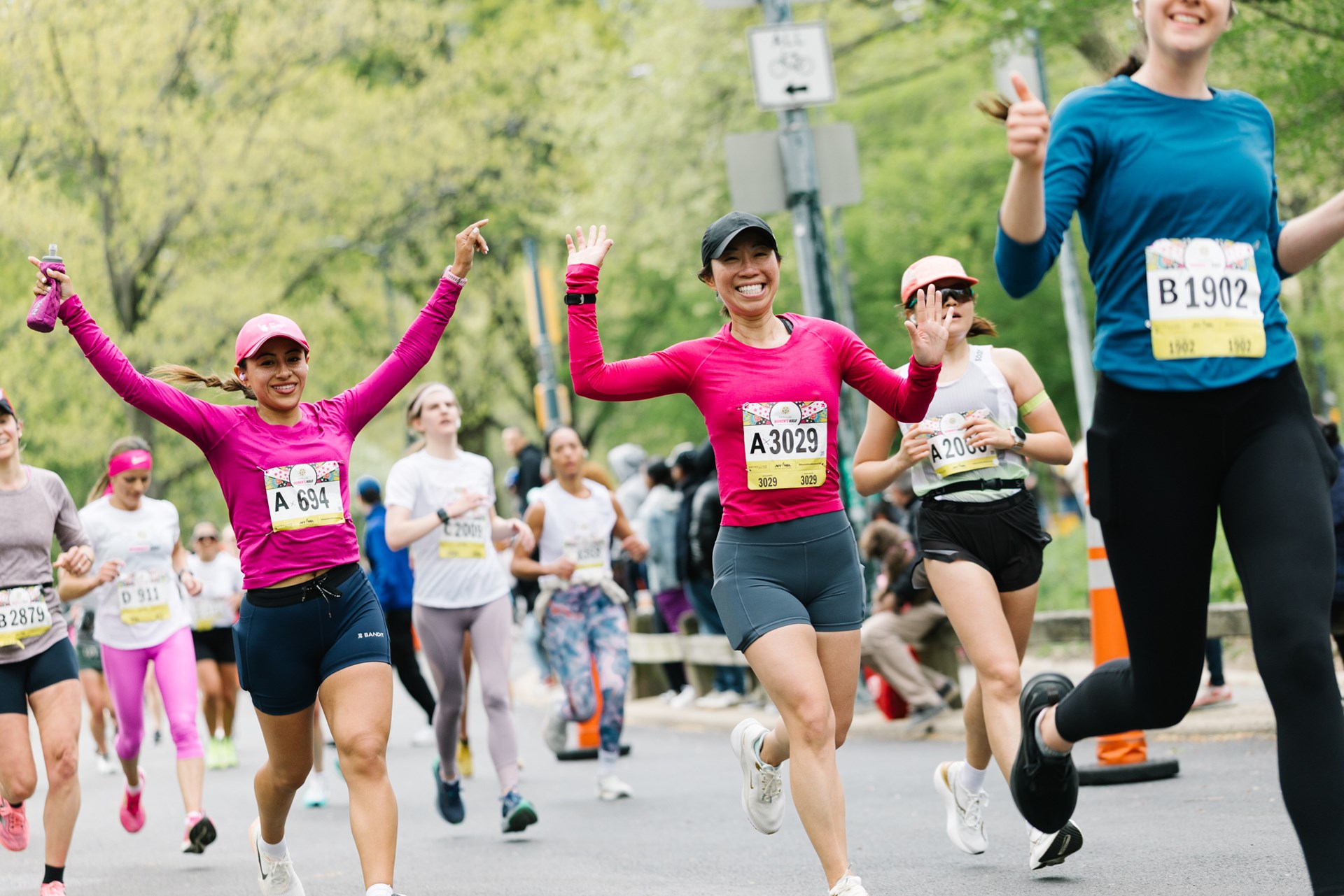 Runners at the Maybelline Women's Half in Central Park
