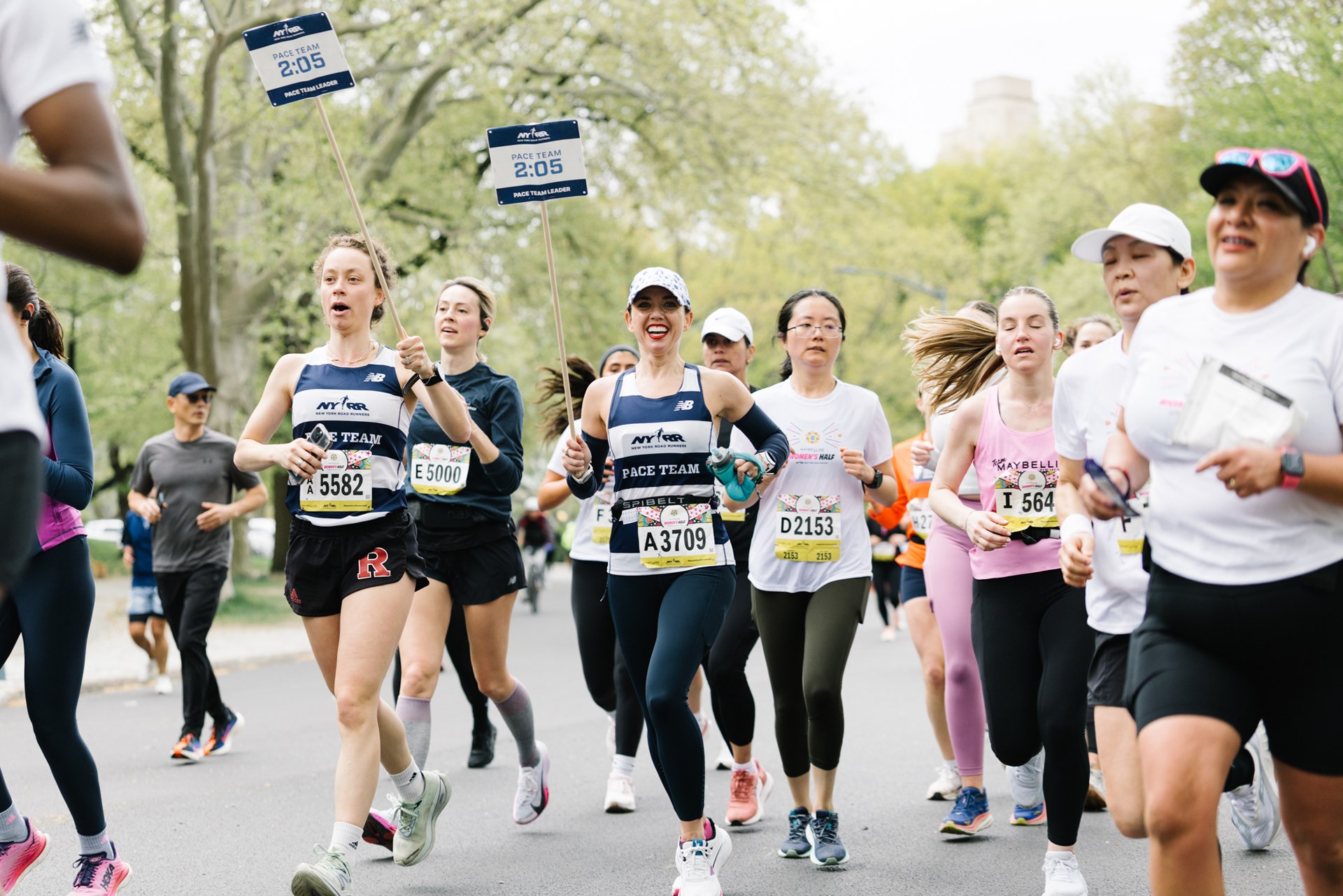 Runners at the Maybelline Women's Half in Central Park