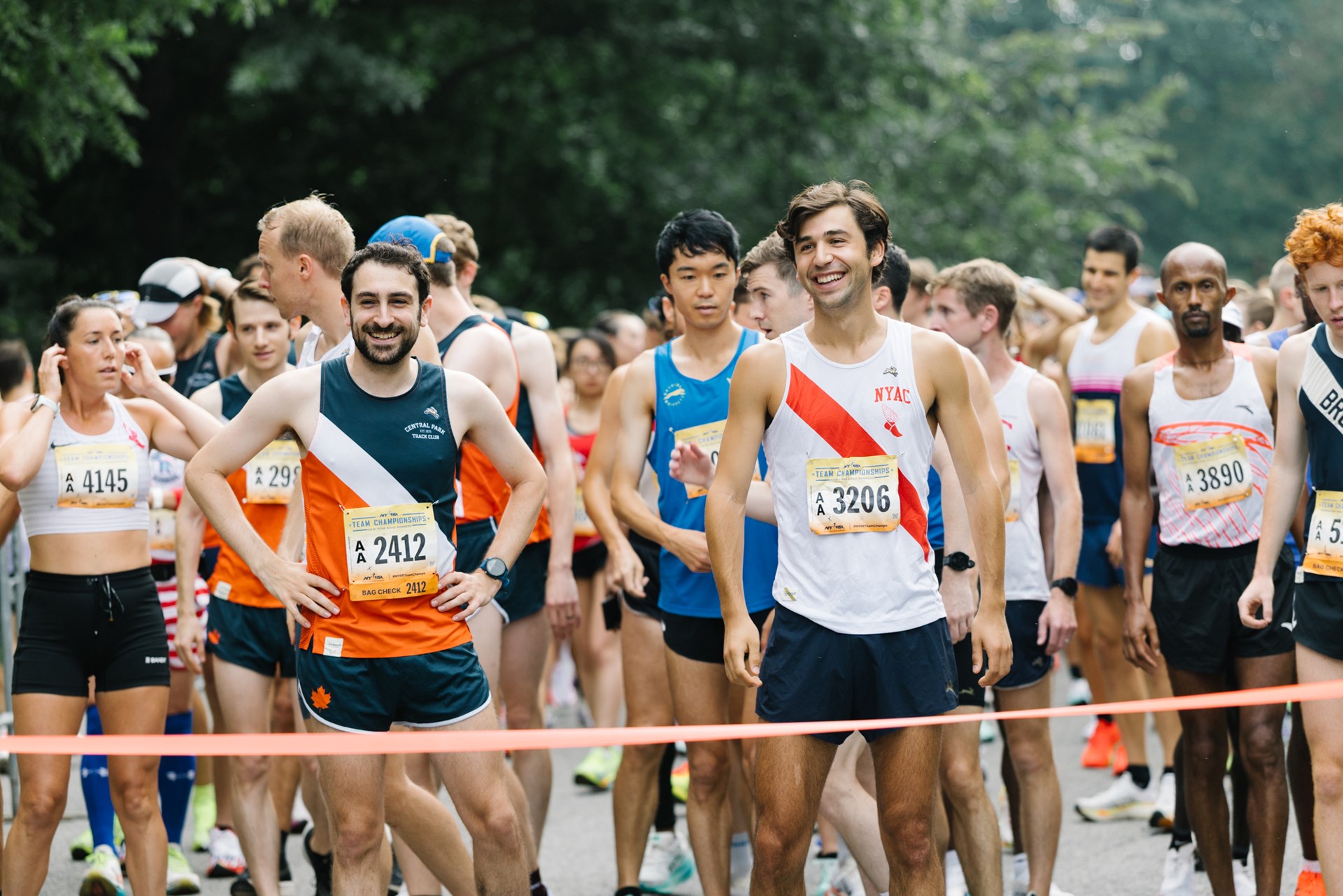 Smiling participants