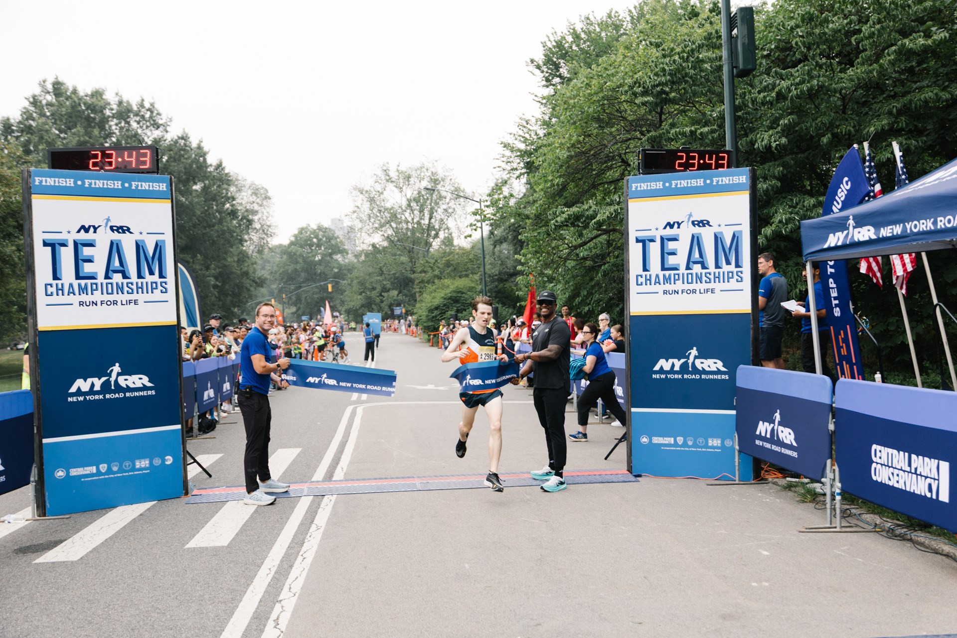 Team Champs participant finishing