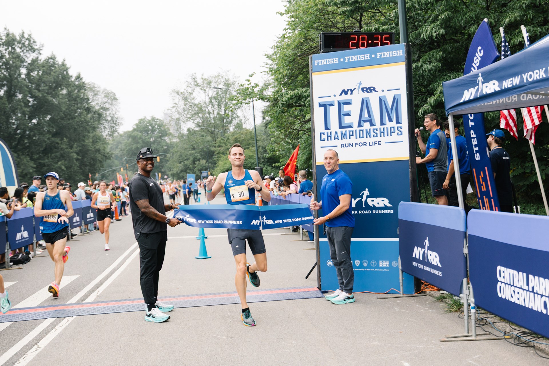 Team Champs participant finishing