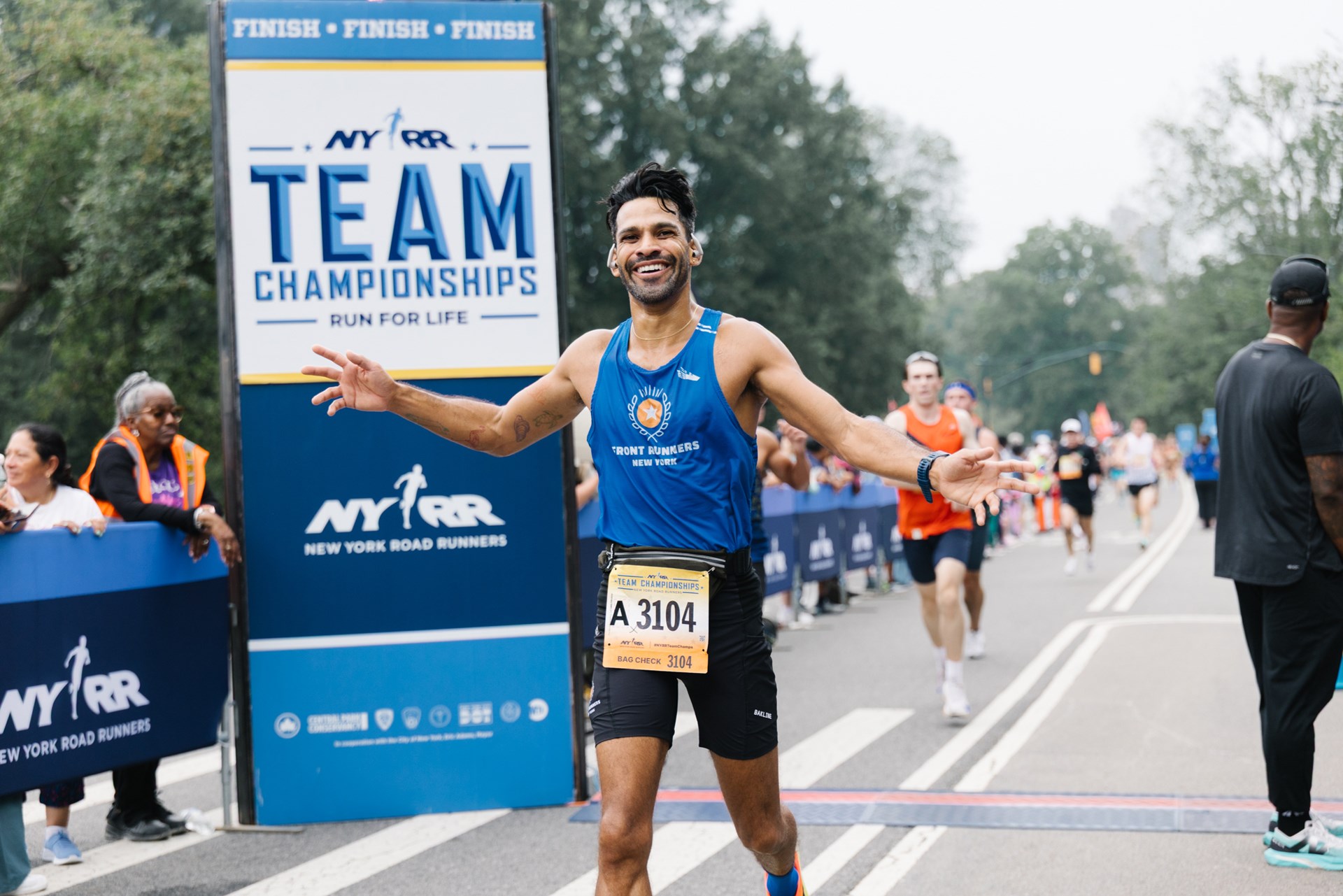 Team Champs participant finishing