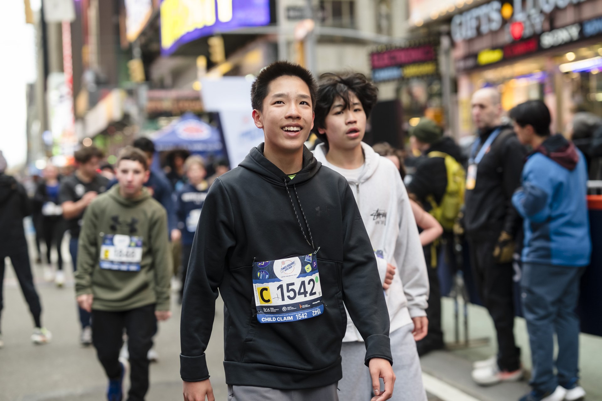 2026 Times Square Kids Run at the United Airlines NYC Half Finish