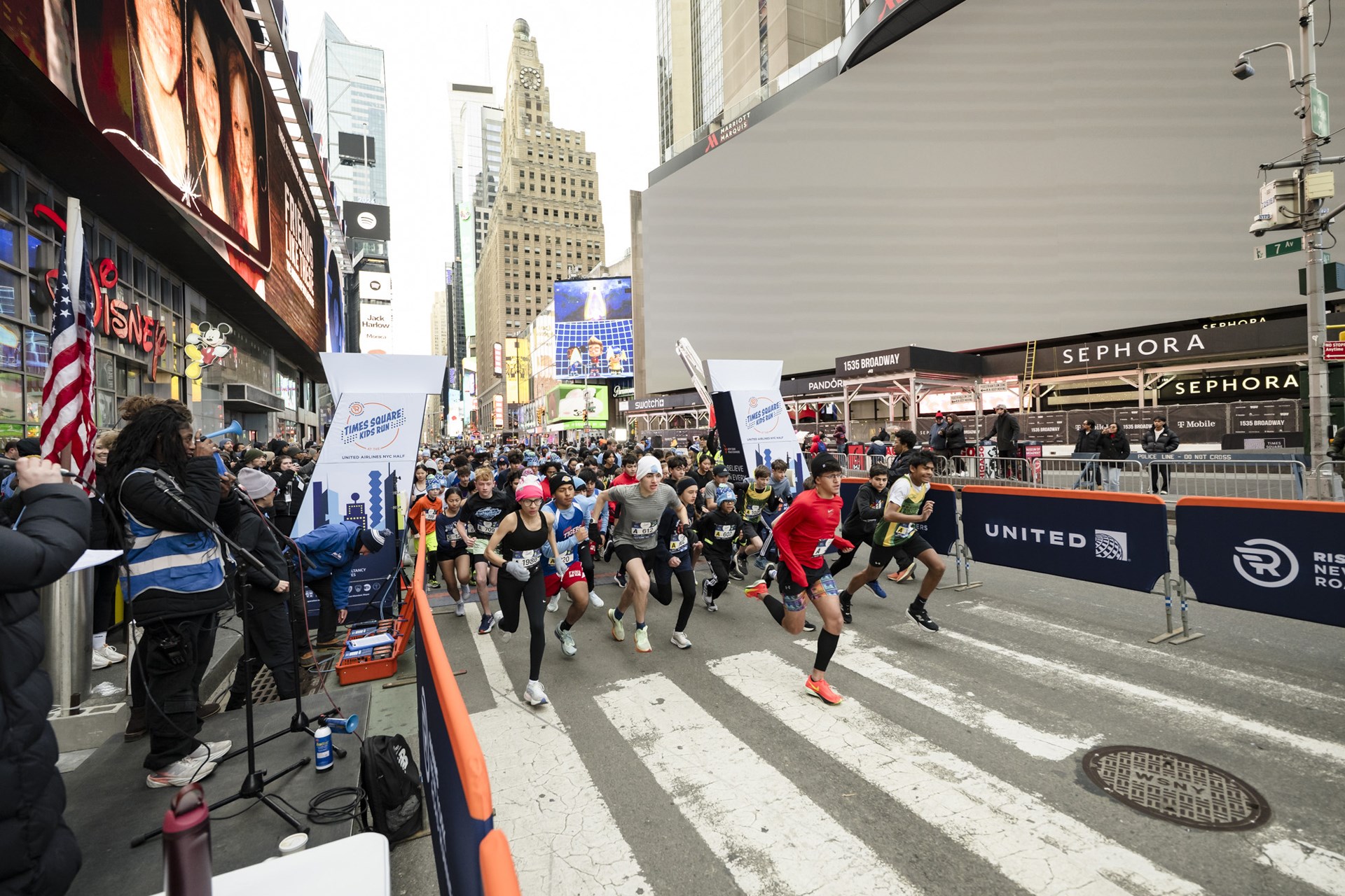 2026 Times Square Kids Run at the United Airlines NYC Half Finish