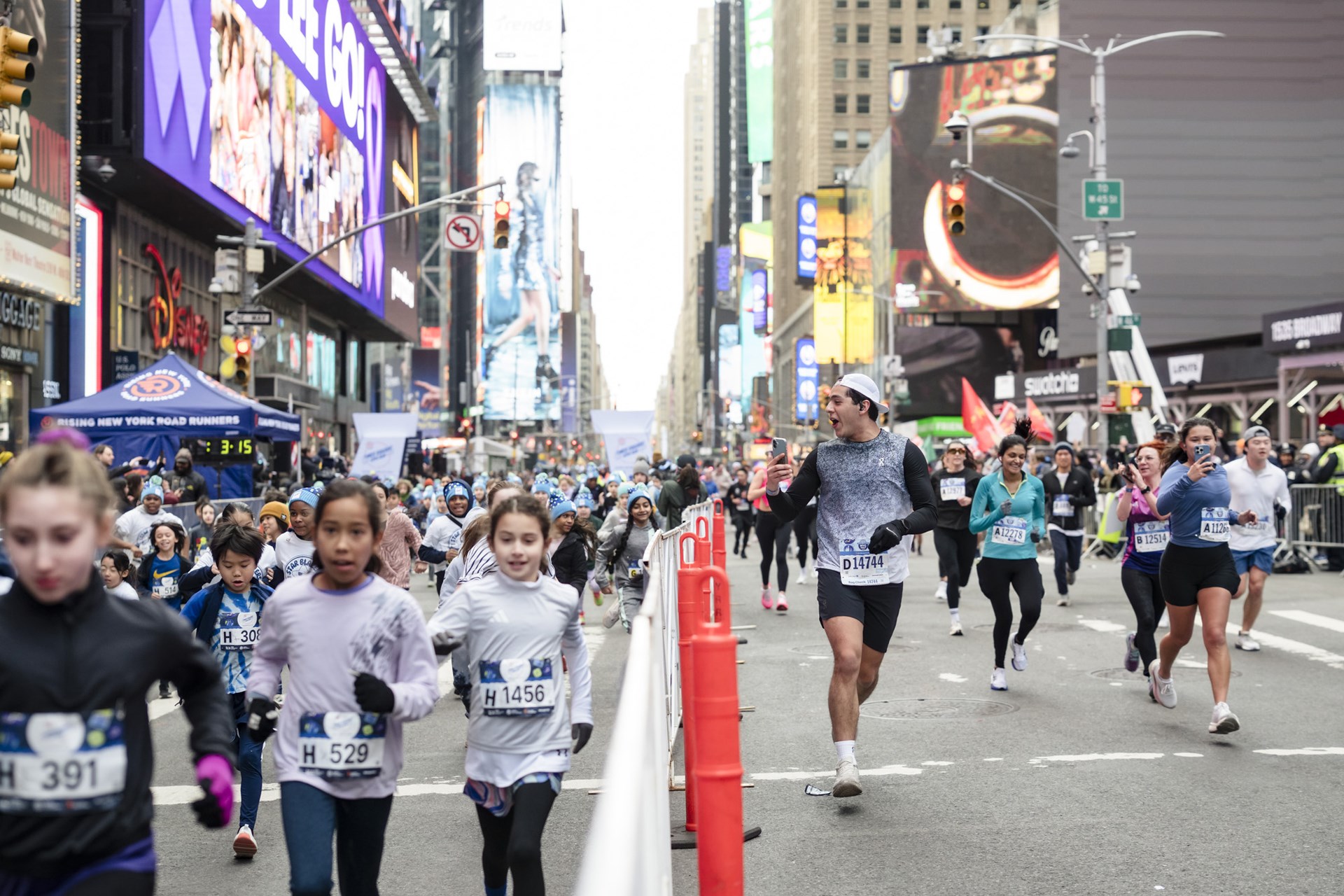 2026 Times Square Kids Run at the United Airlines NYC Half Finish