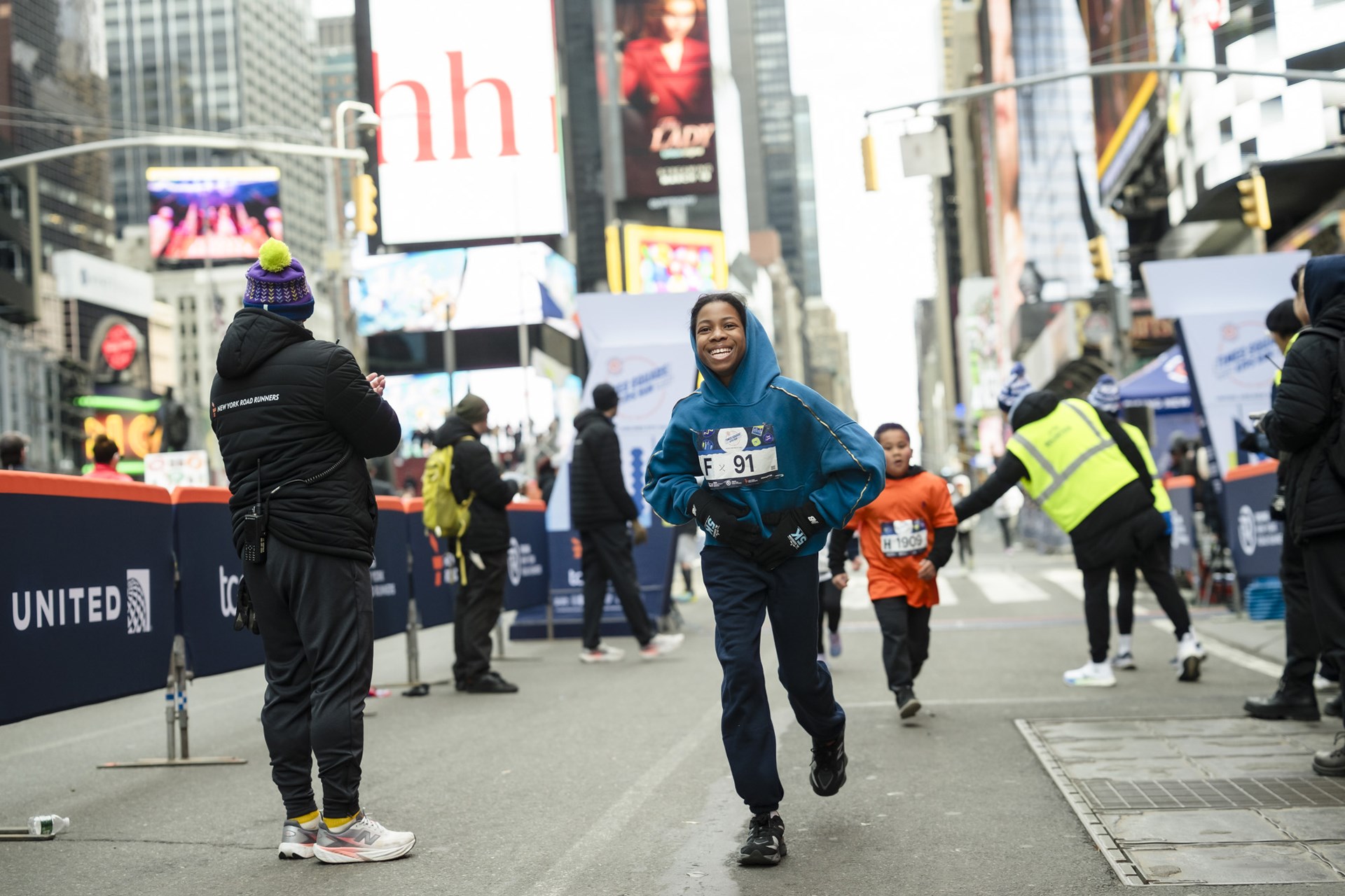 2026 Times Square Kids Run at the United Airlines NYC Half Finish