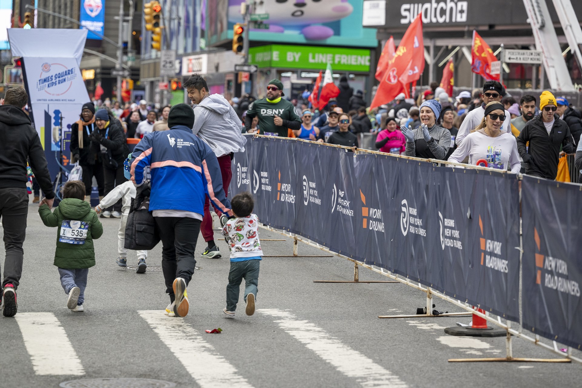 2026 Times Square Kids Run at the United Airlines NYC Half Finish