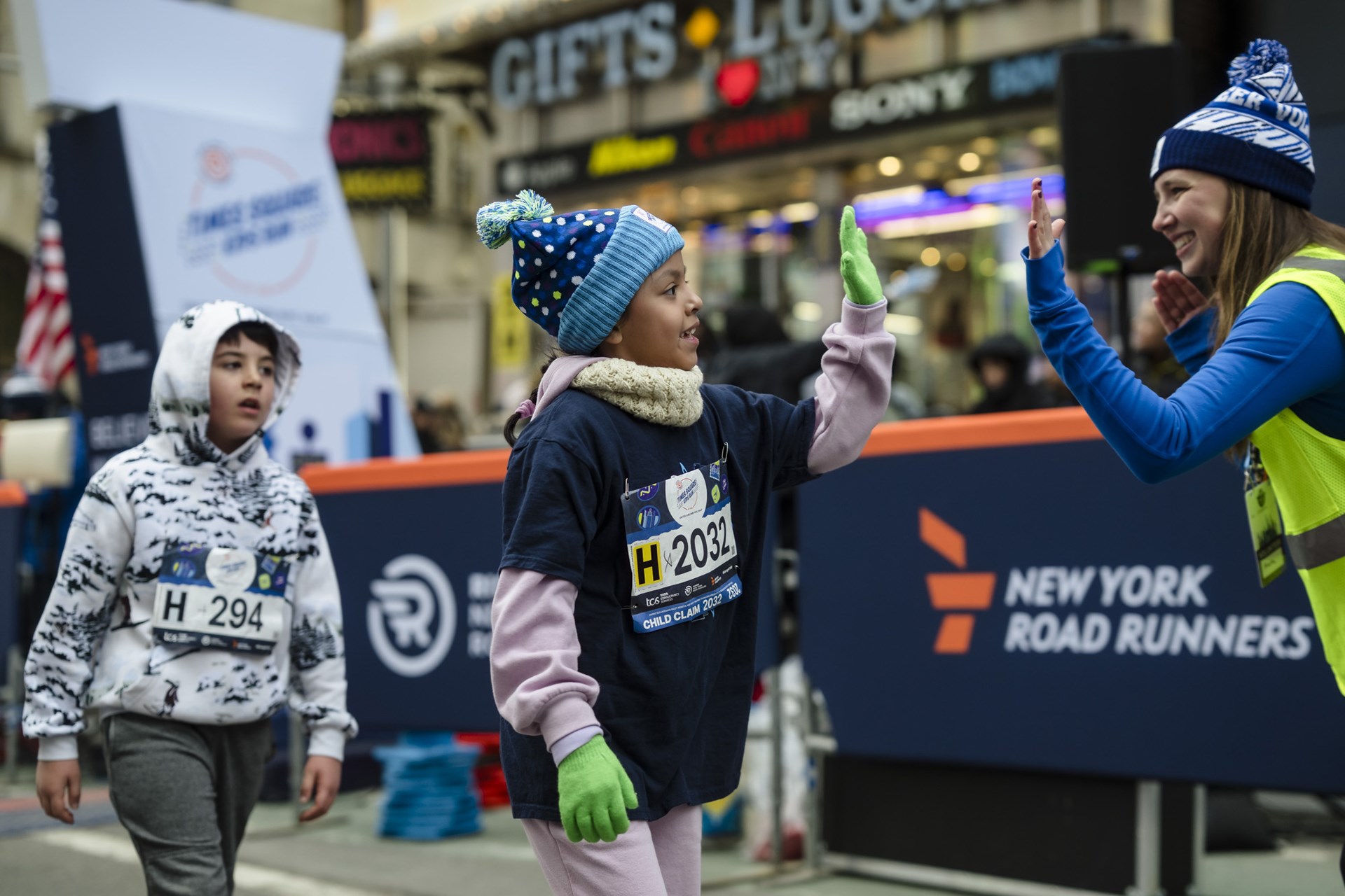 2026 Times Square Kids Run at the United Airlines NYC Half Finish