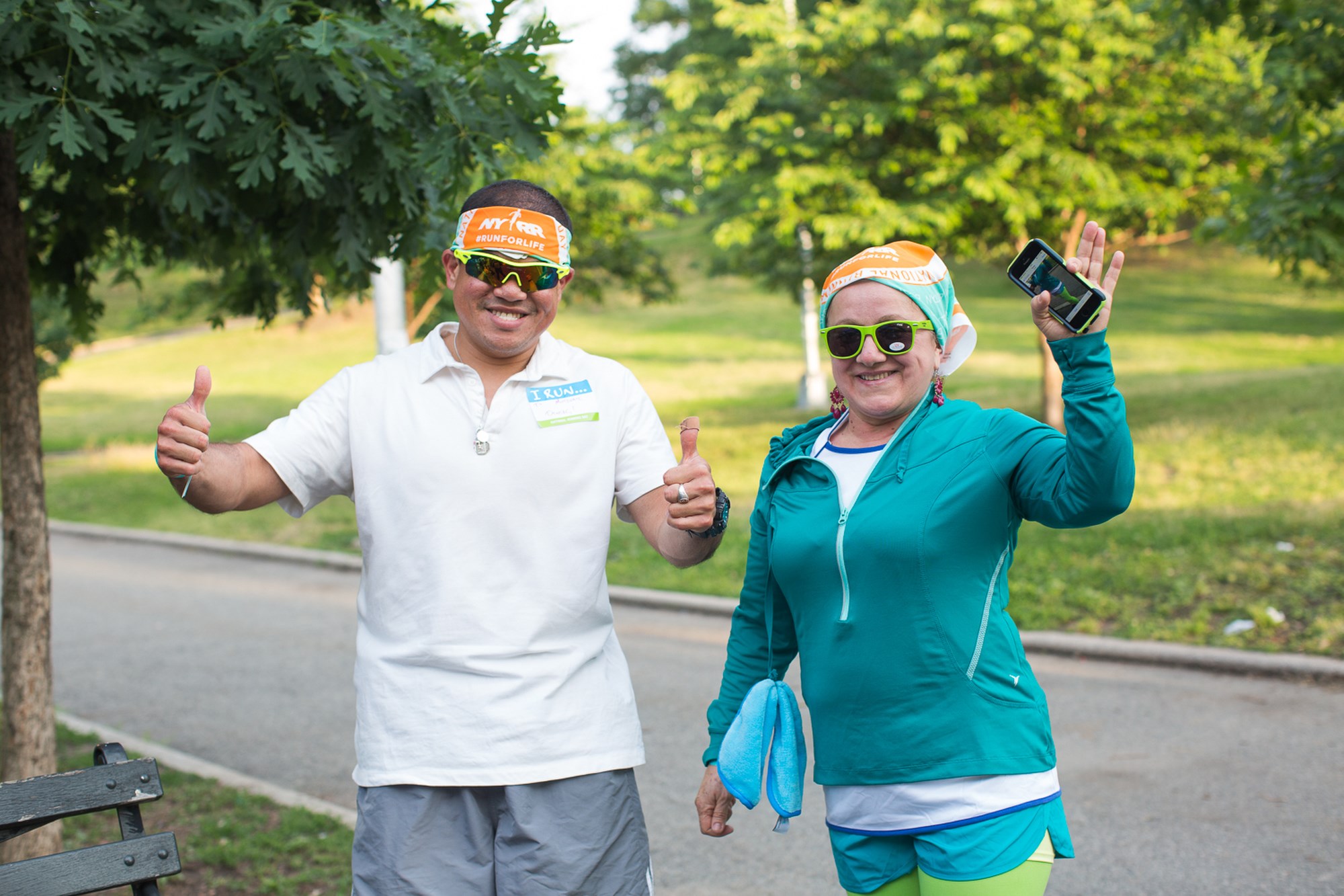 Two Runners at Open Run New Runner Clinic