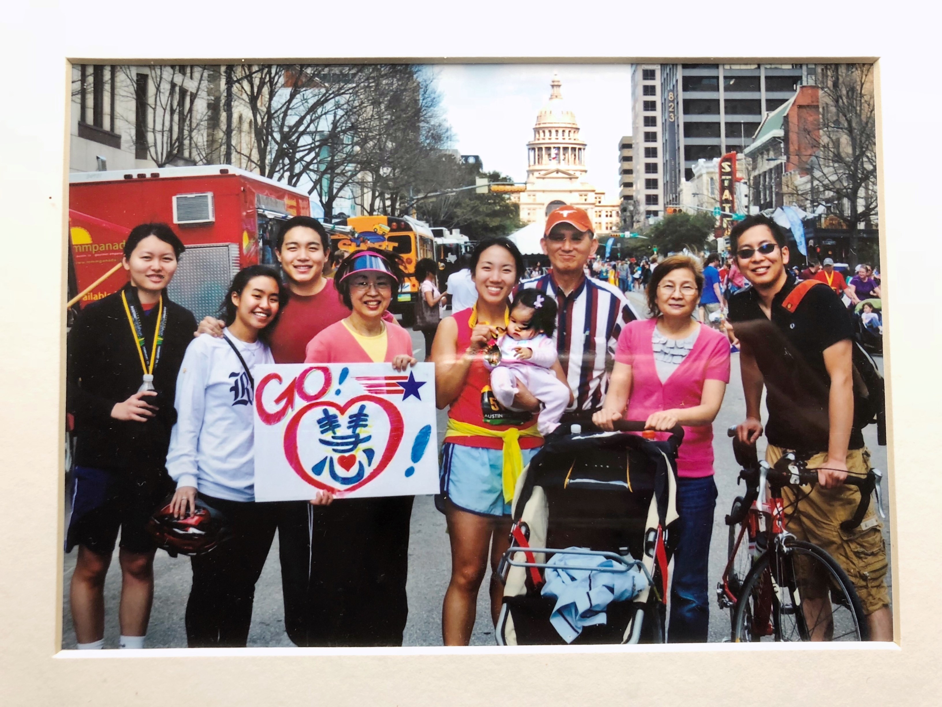 Carolyn Su and family 2016 Austin Marathon