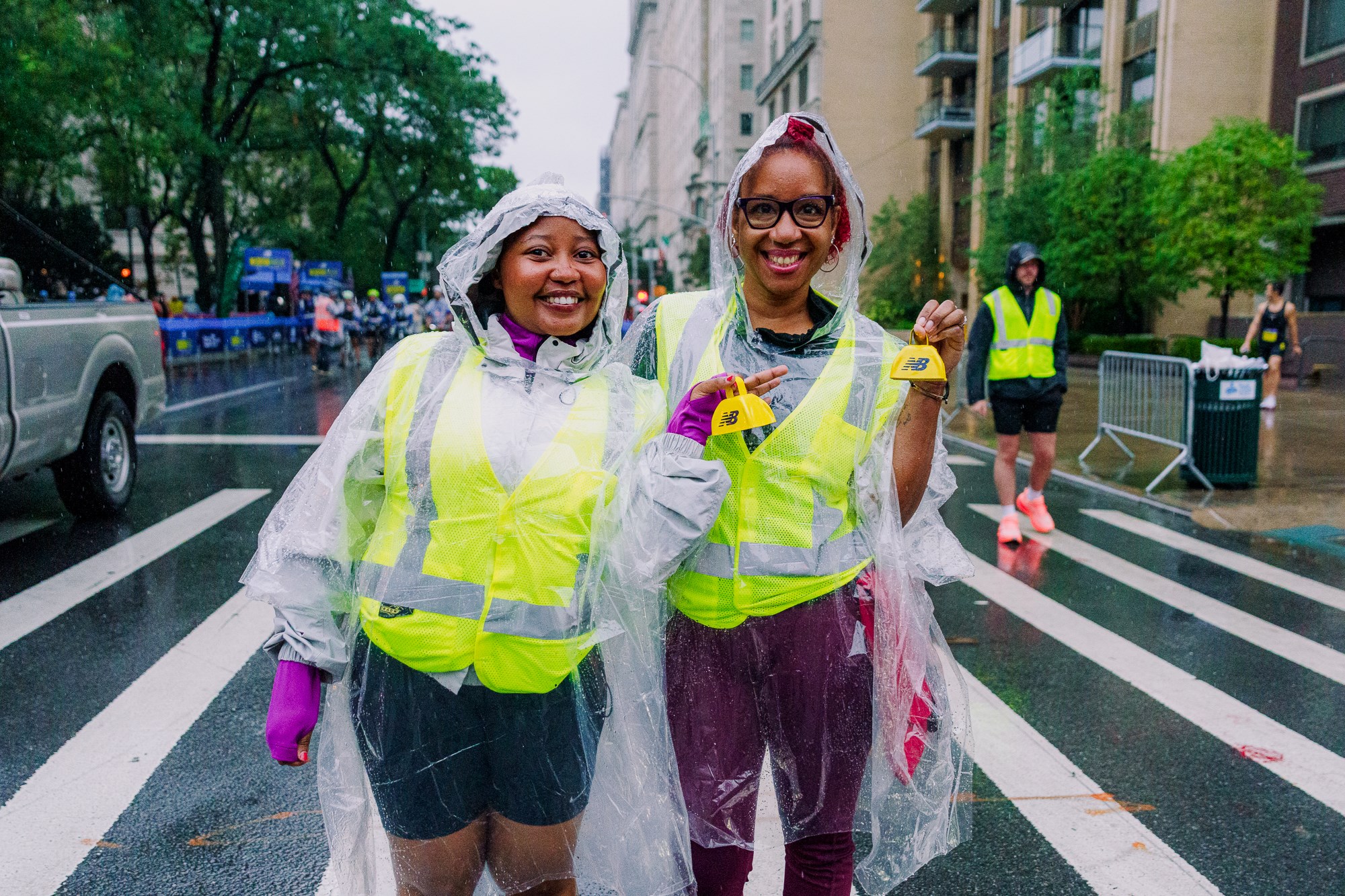 Volunteers at the New Balance 5th Avenue Mile
