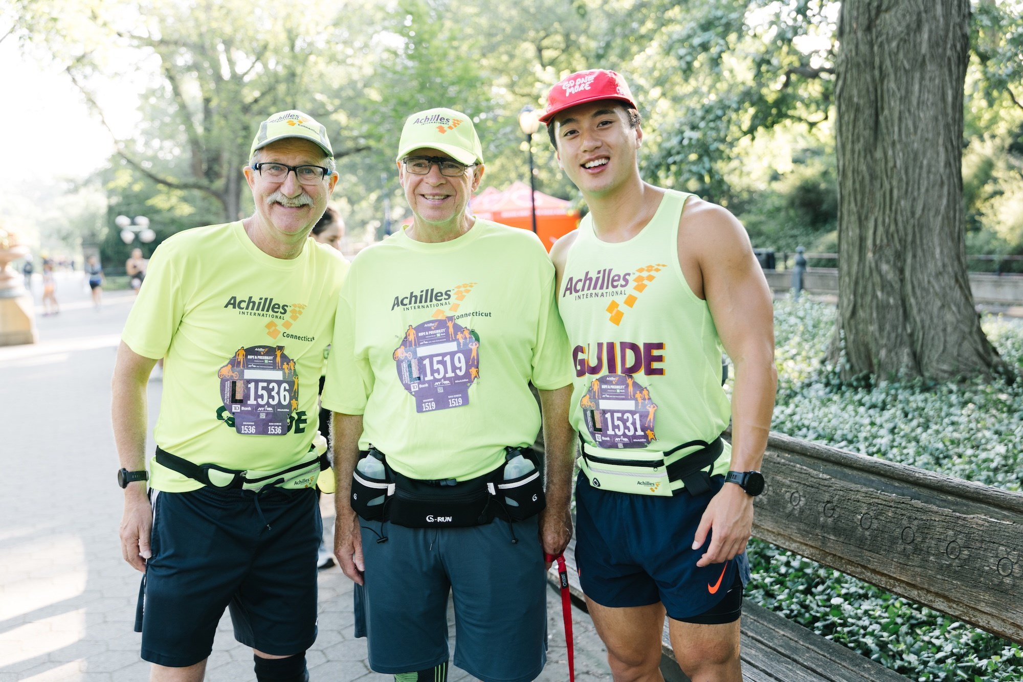 Achilles guide and their athletes. 