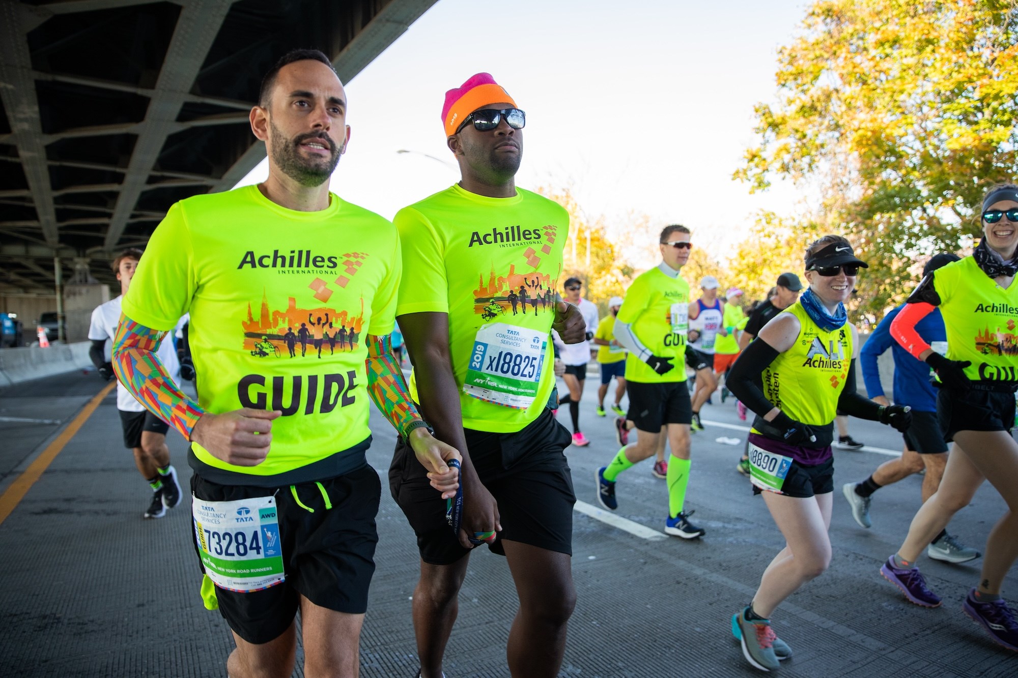 Achilles guide and his athlete. 