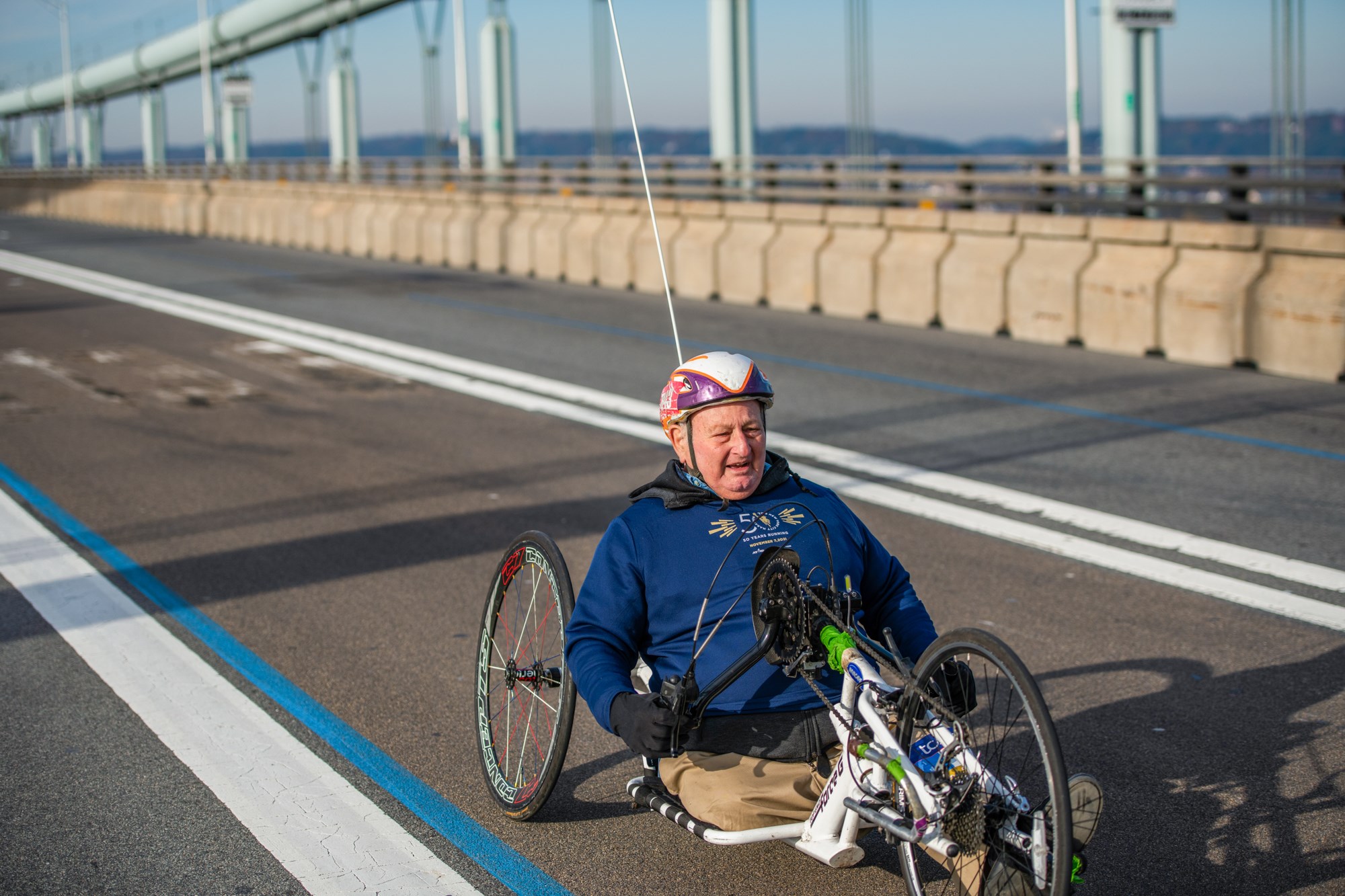 Dick Traum at 50th TCS New York City Marathon.