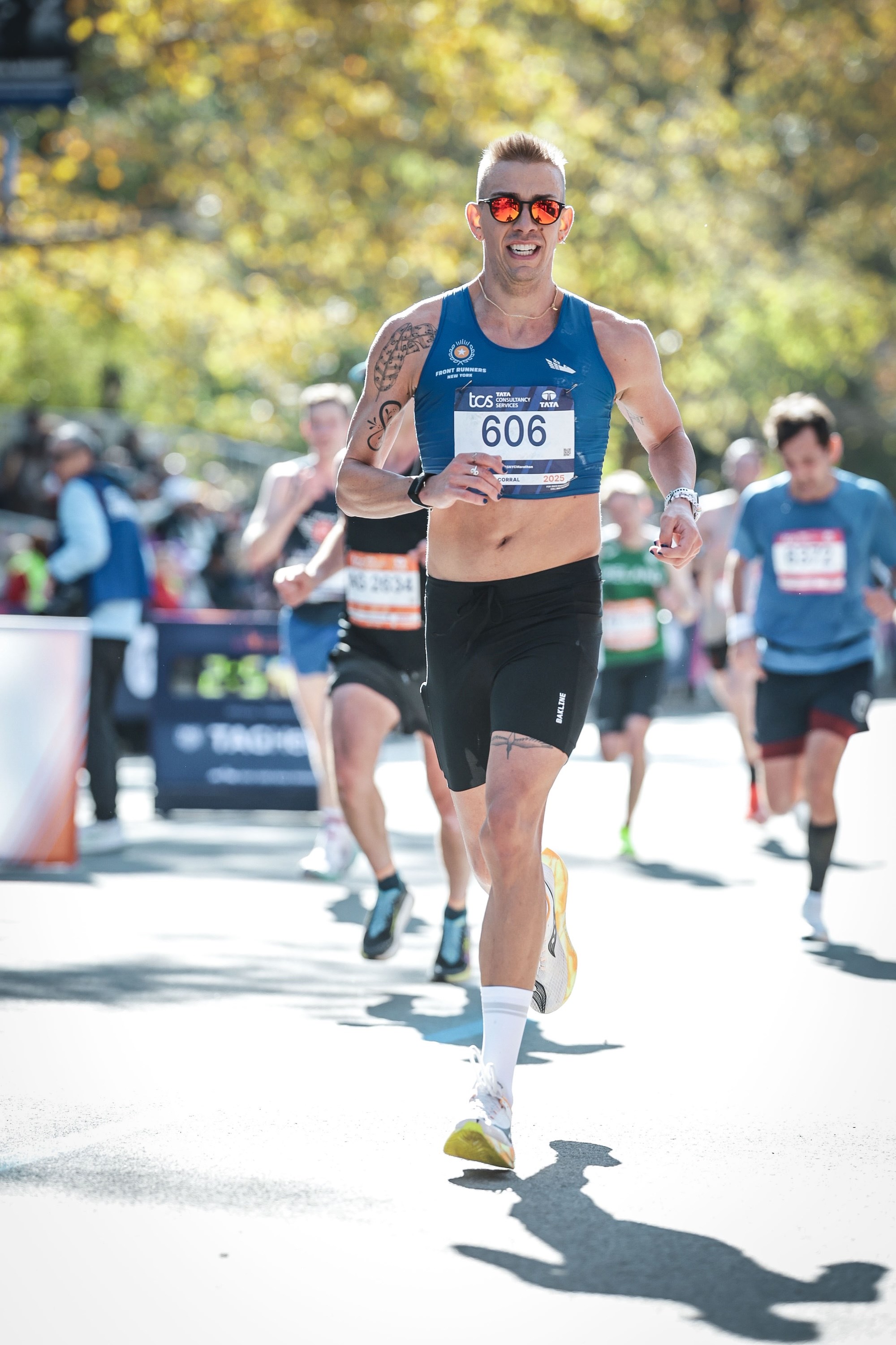 J Solle on the TCS New York City Marathon course