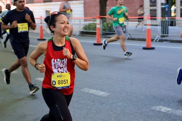 Kristina Lopez at the 2024 New Balance 5th Avenue Mile