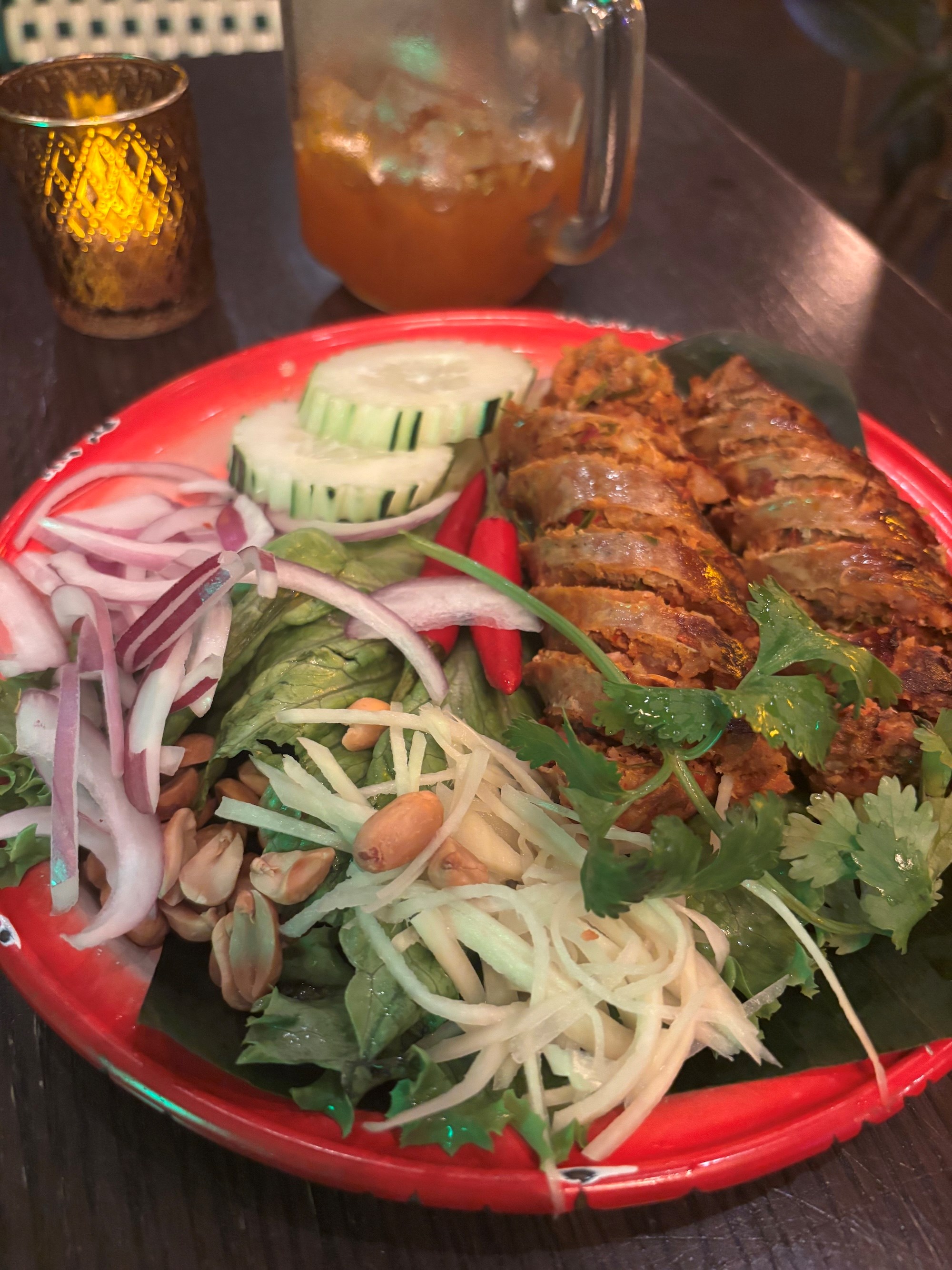 Pork dish at Chiangmai Diner in Bushwick.
